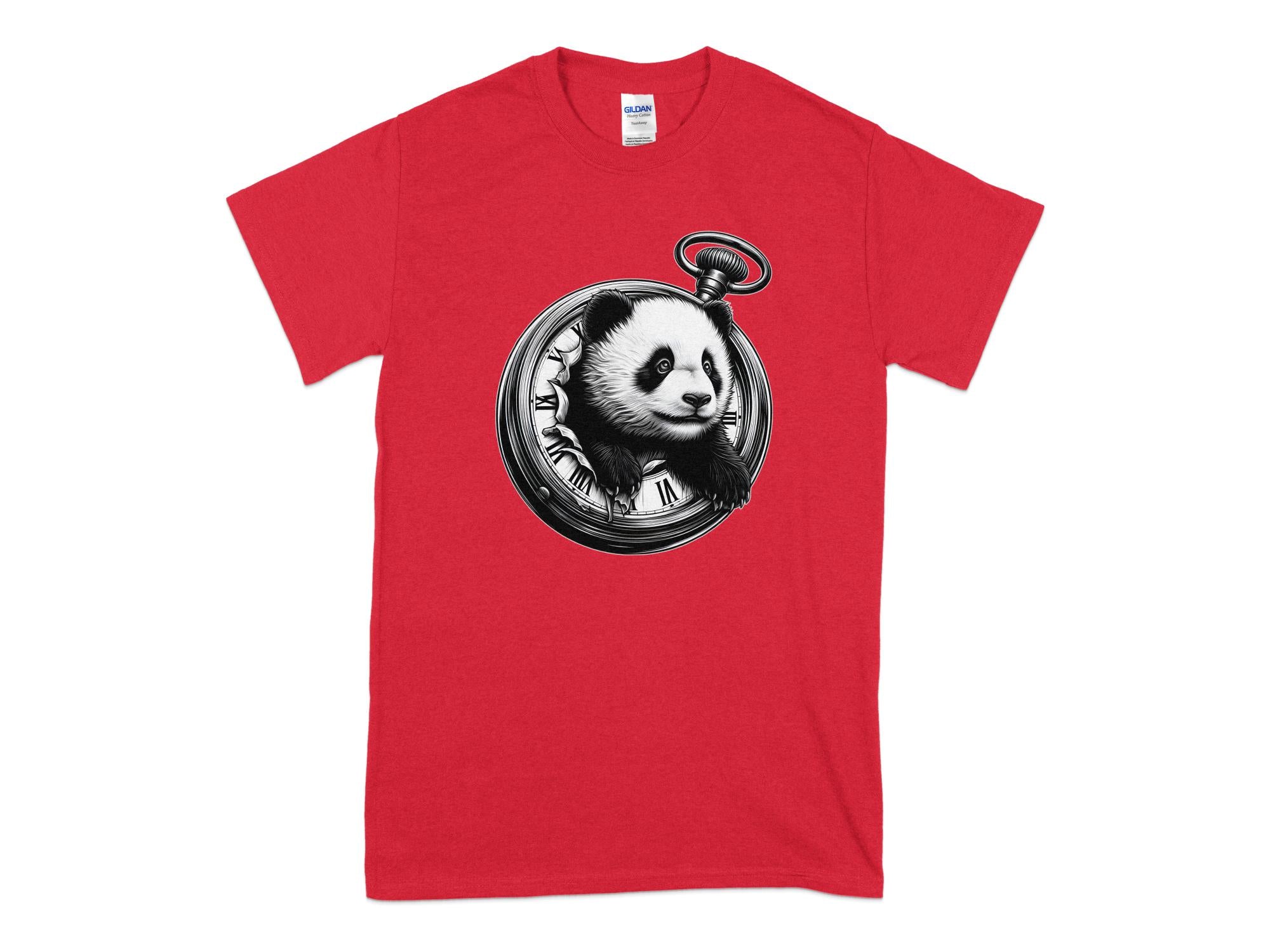 Panda - Coloured Gildan T-Shirt Realistic Animal Talisman Unisex Cute Tee Graphic Design