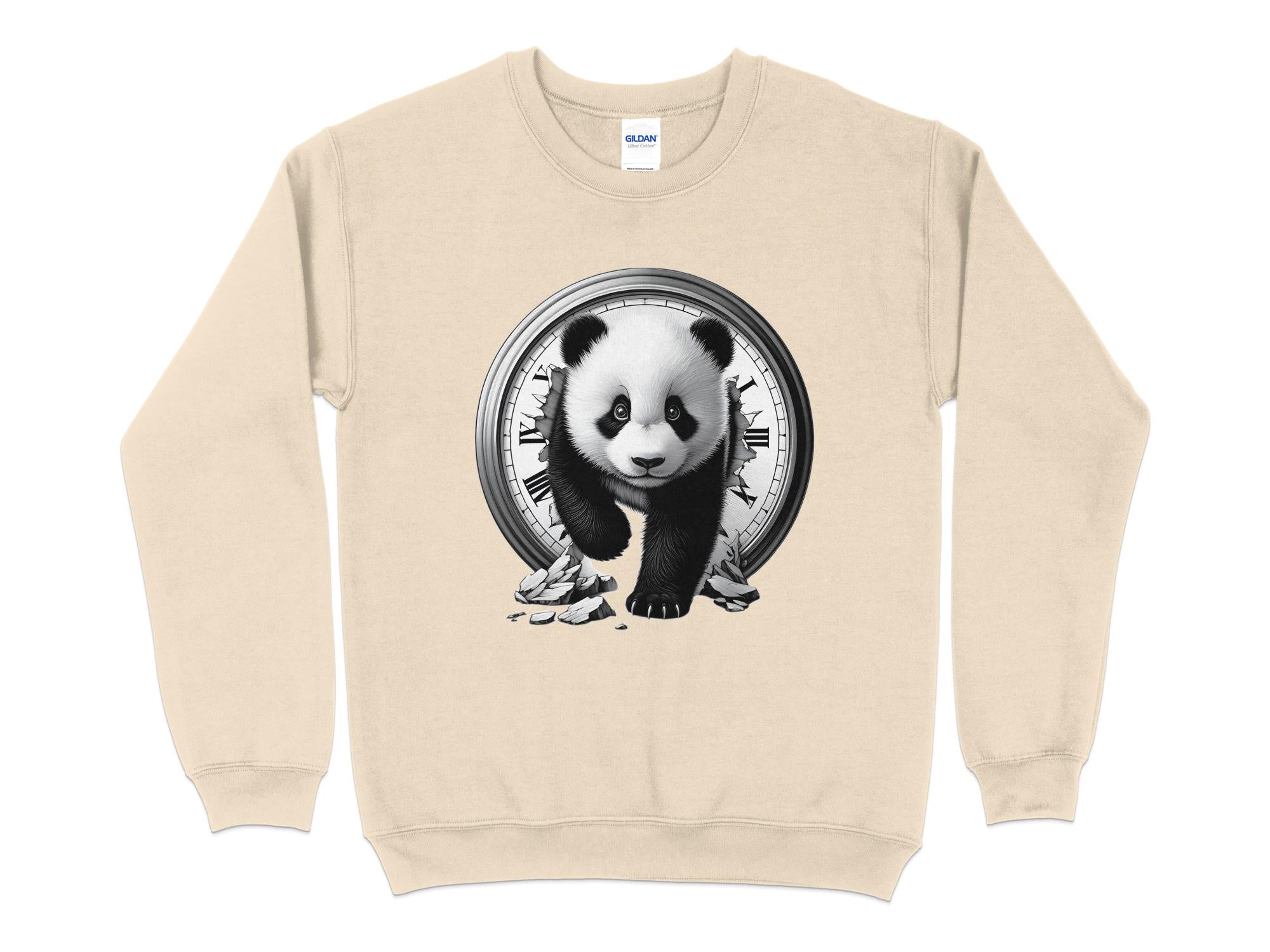 Panda - Coloured Gildan Sweatshirt Realistic Animal Talisman Unisex Cute Tee Graphic Design