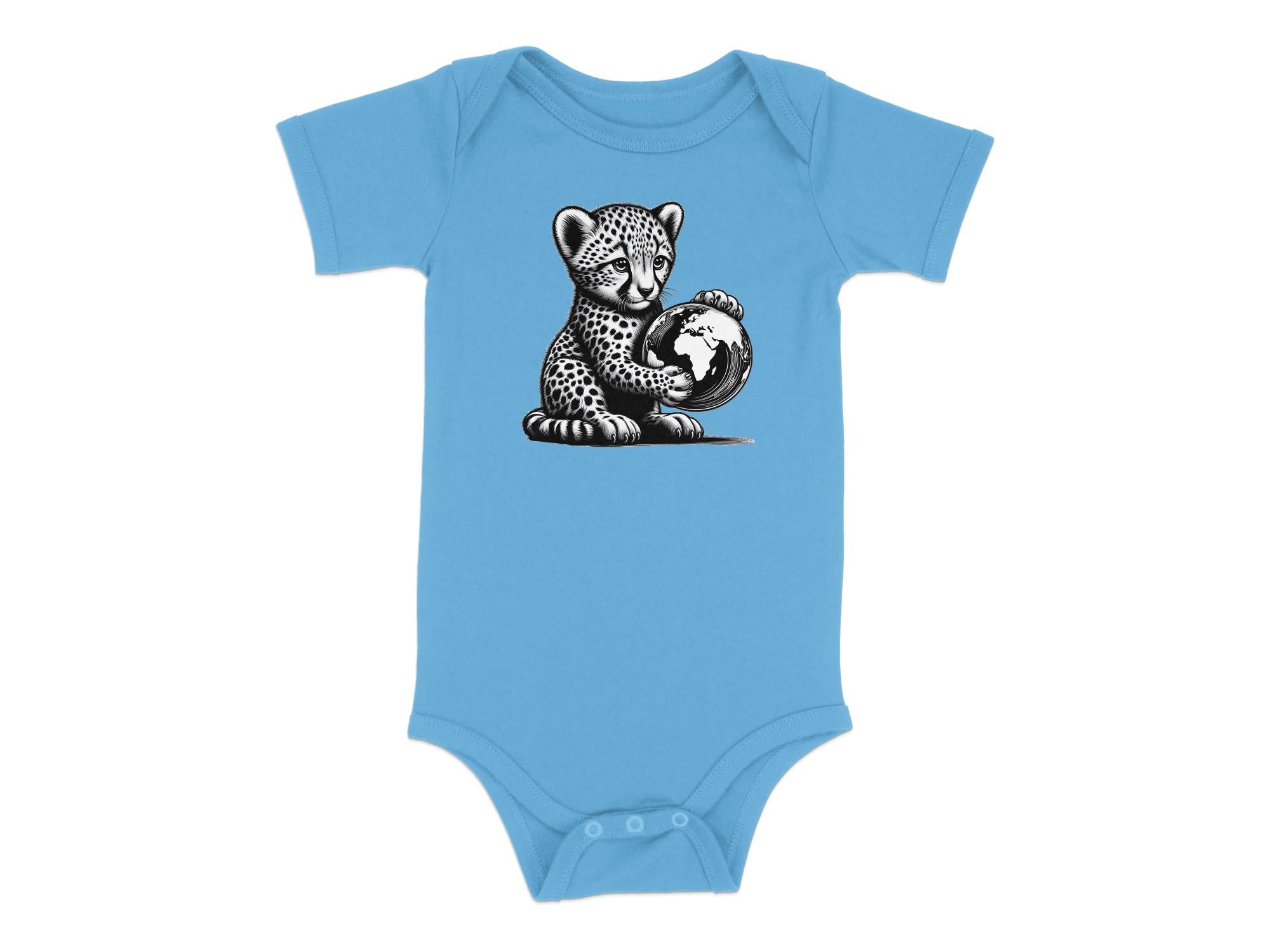 Cheetah World - Coloured Toddler Bodysuit Realistic Animal Talisman Unisex Cute Tee Graphic Design