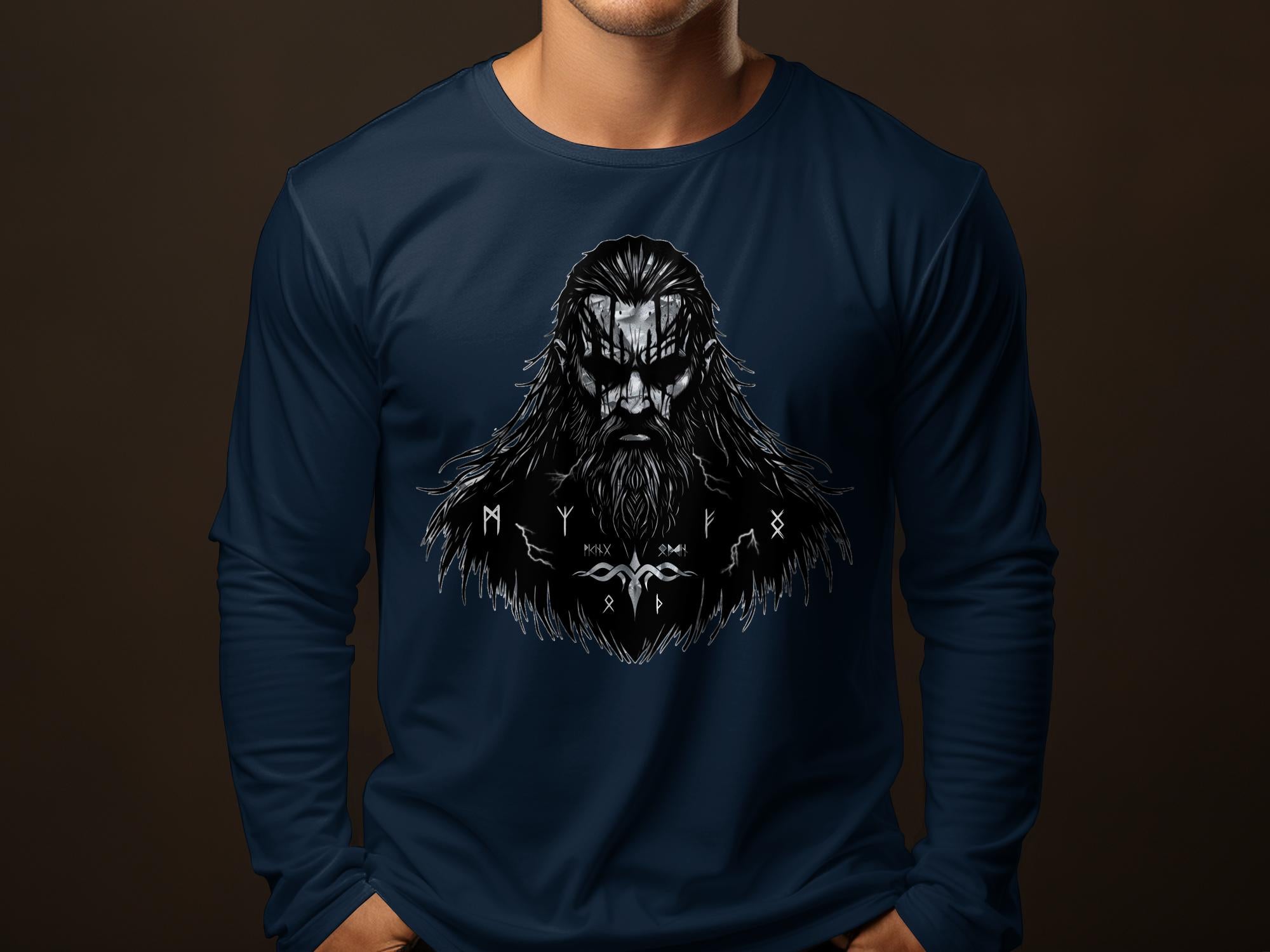 Viking Atonement - Coloured Gildan Long Sleeve Norse Talisman Men Women Unisex Valhalla Tee