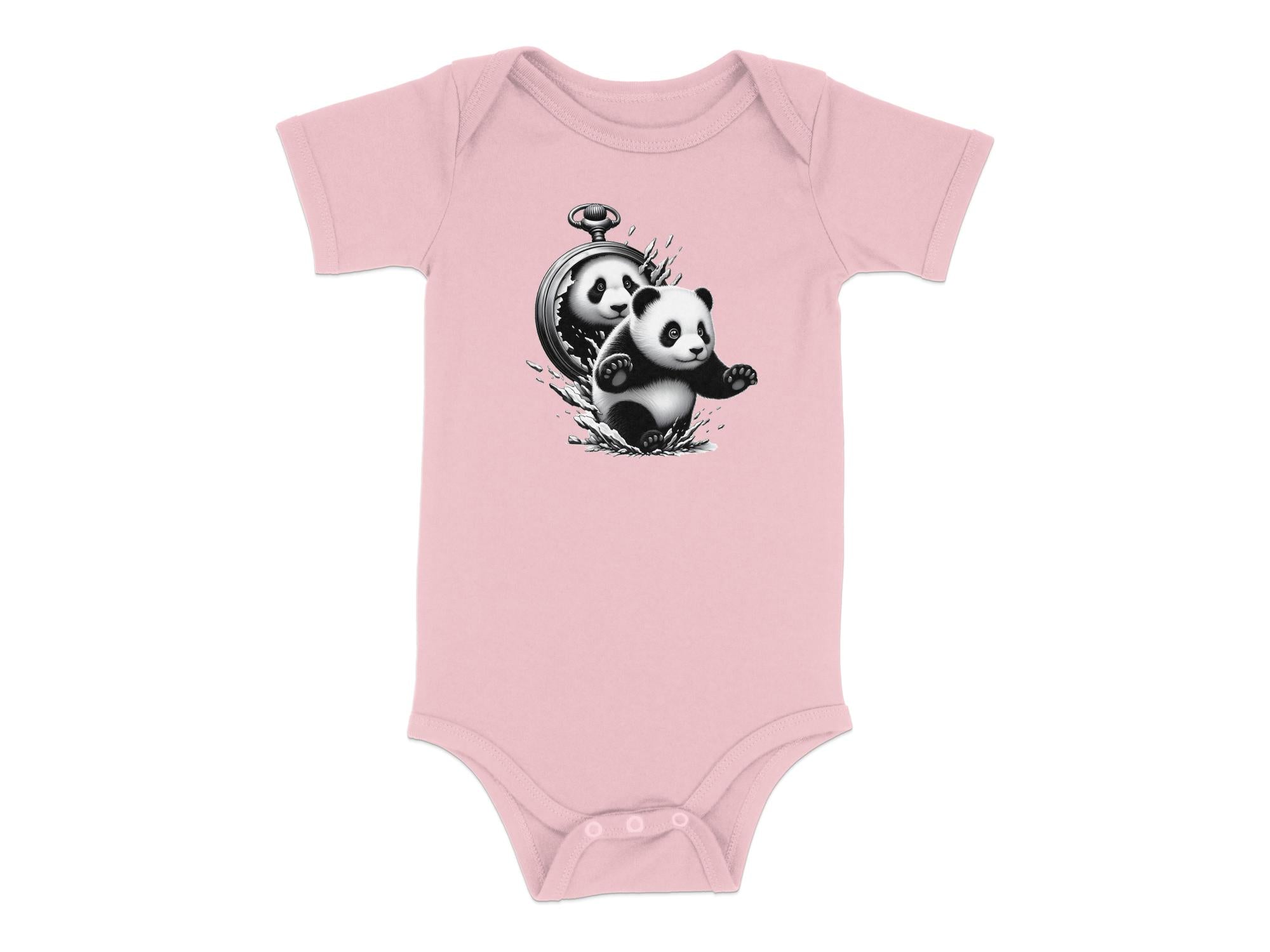 Panda - Coloured Toddler Bodysuit Realistic Animal Talisman Unisex Cute Tee Graphic Design