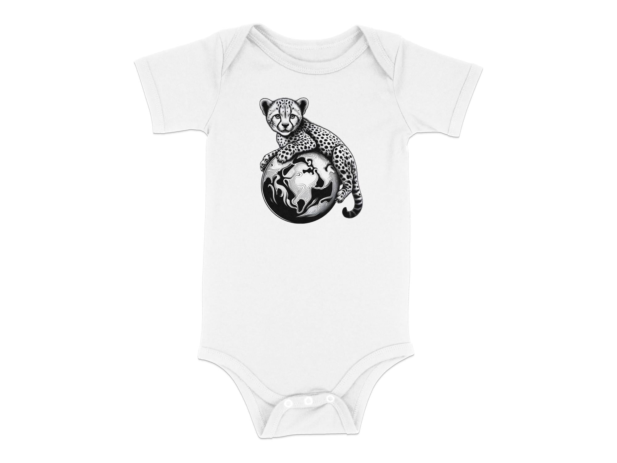 Cheetah World - Coloured Toddler Bodysuit Realistic Animal Talisman Unisex Cute Tee Graphic Design