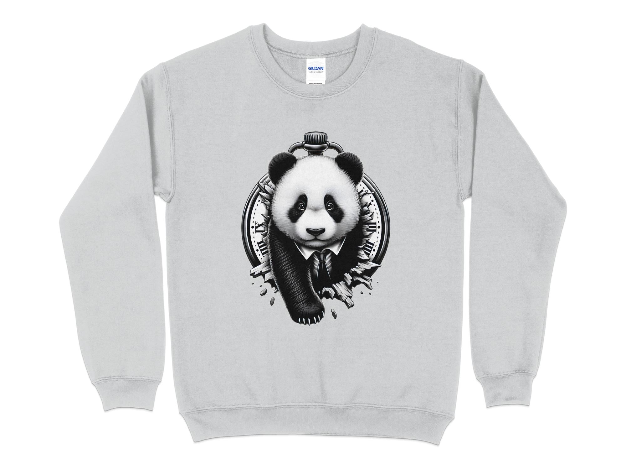 Panda - Coloured Gildan Sweatshirt Realistic Animal Talisman Unisex Cute Tee Graphic Design