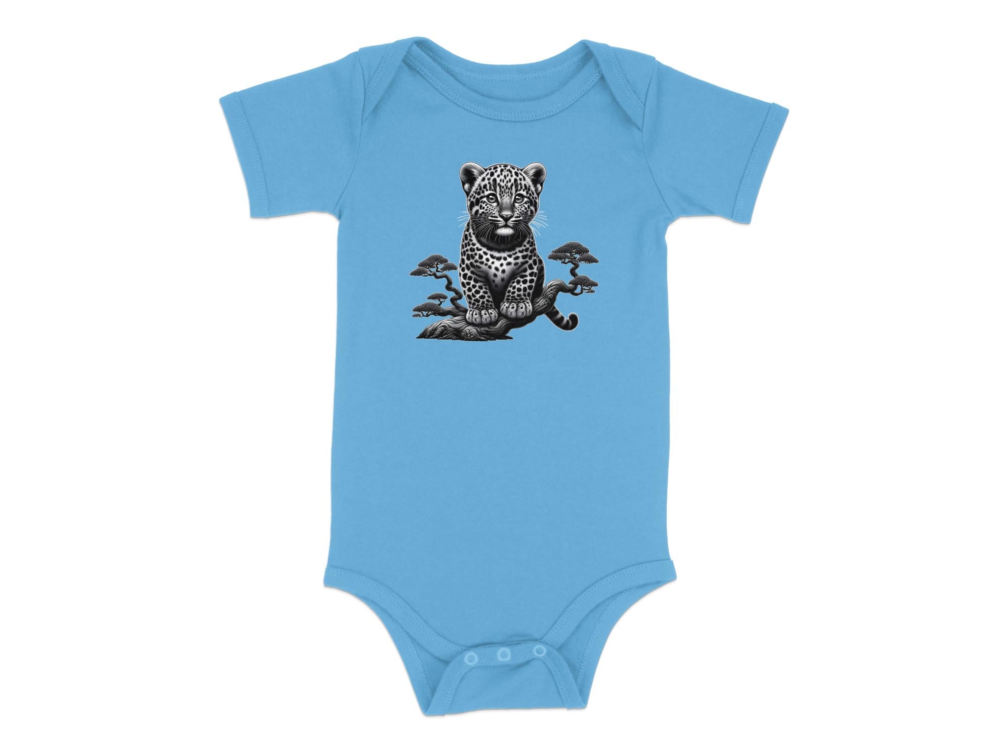 Leopard Bonsai - Coloured Toddler Bodysuit Realistic Animal Talisman Unisex Cute Tee Graphic Design