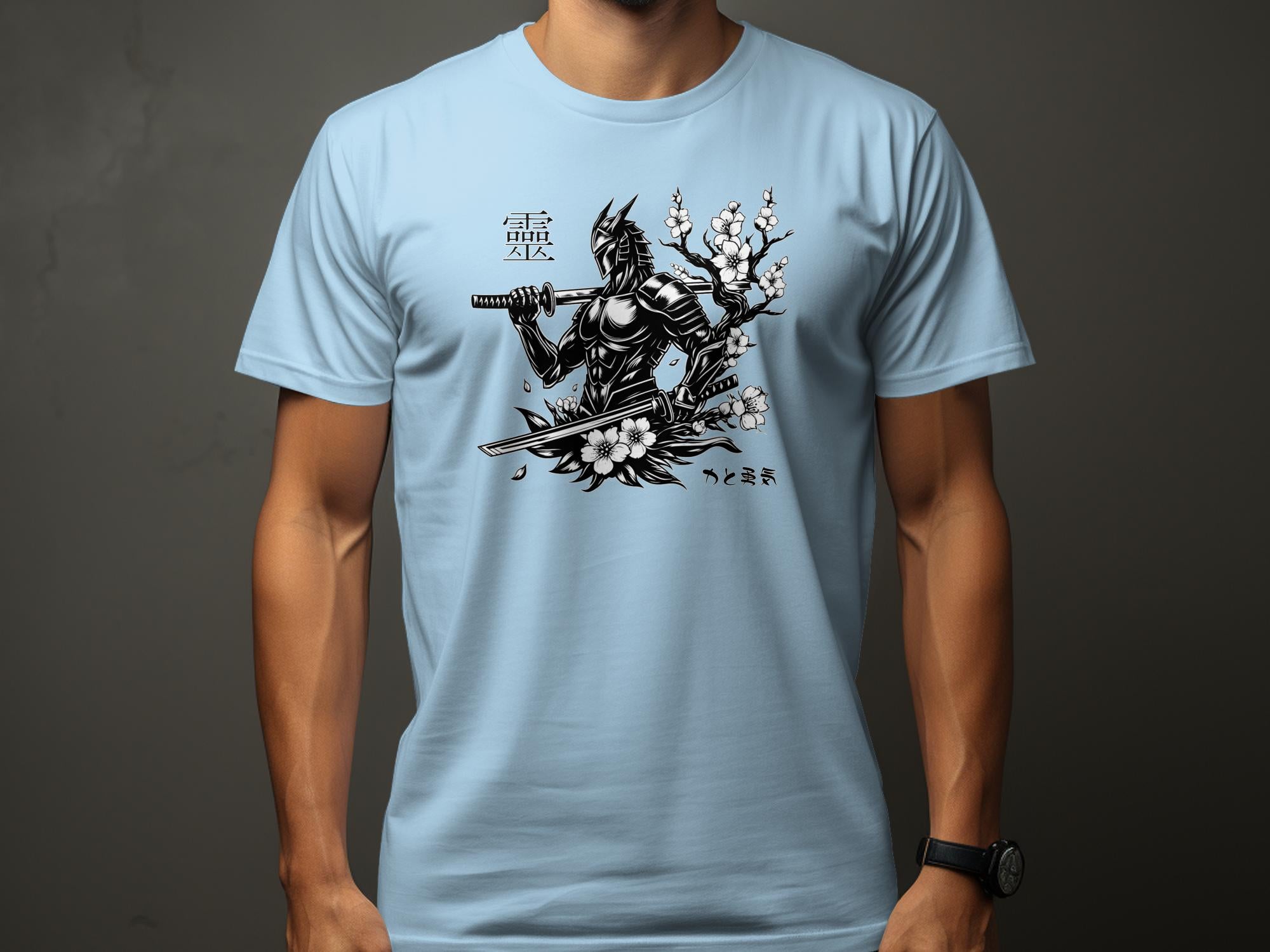 Samurai Ninja - Coloured Gildan T-Shirt Japanese Talisman Unisex Cultural Symbolic Graphic Design