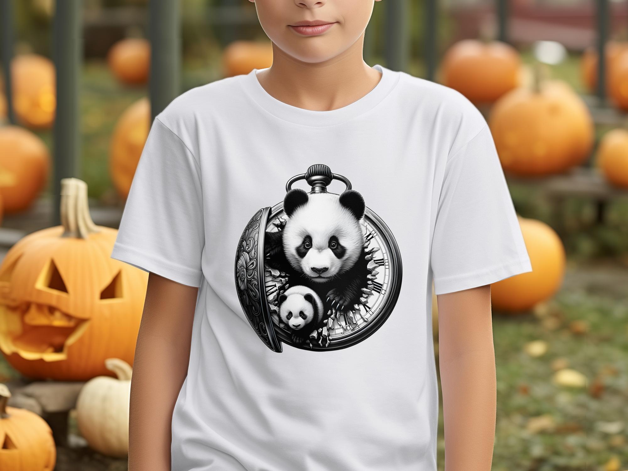 Panda - Coloured Kids T-Shirt Realistic Animal Talisman Unisex Cute Tee Graphic Design