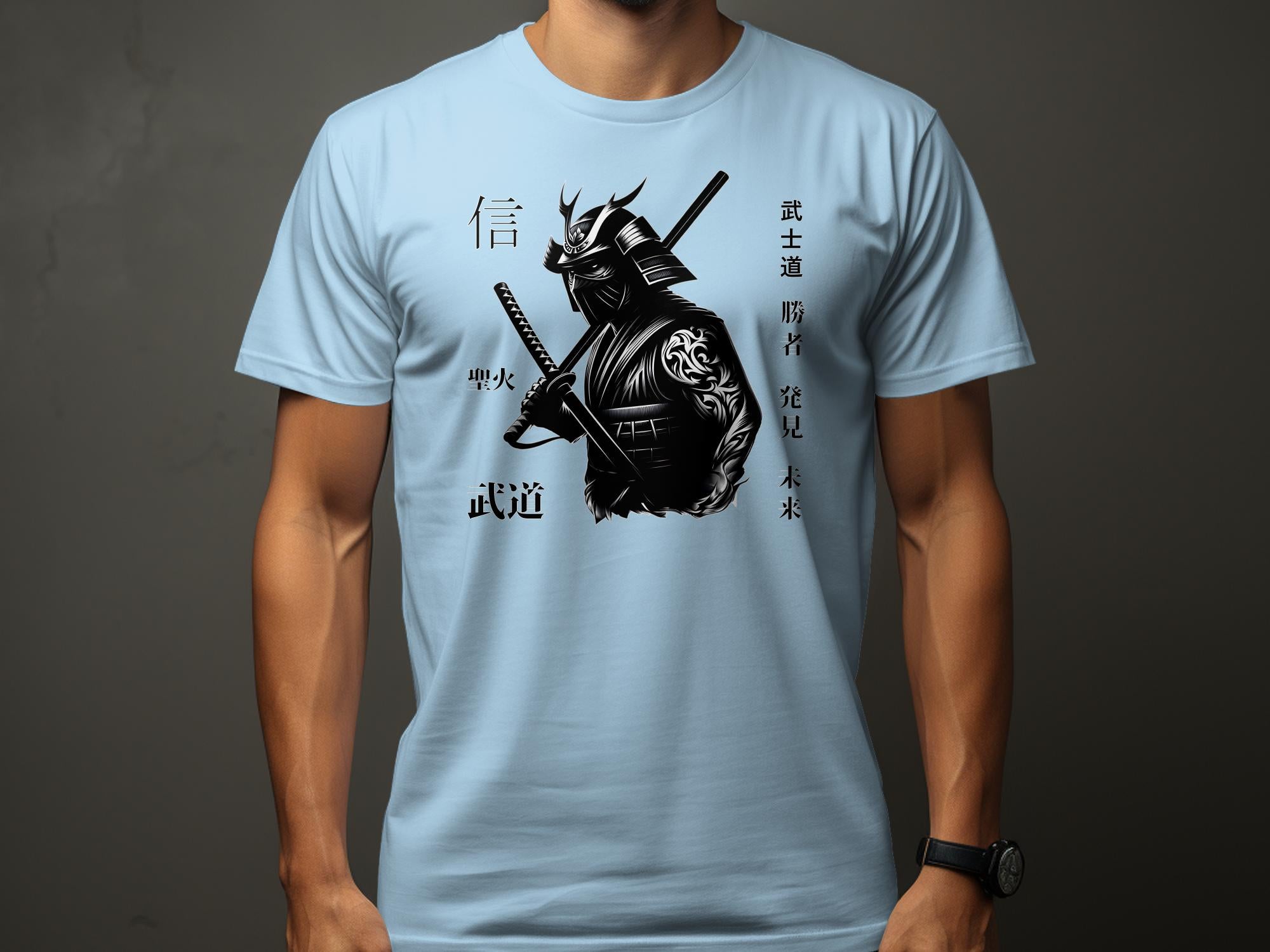 Samurai Ninja - Coloured Gildan T-Shirt Japanese Talisman Unisex Cultural Symbolic Graphic Design