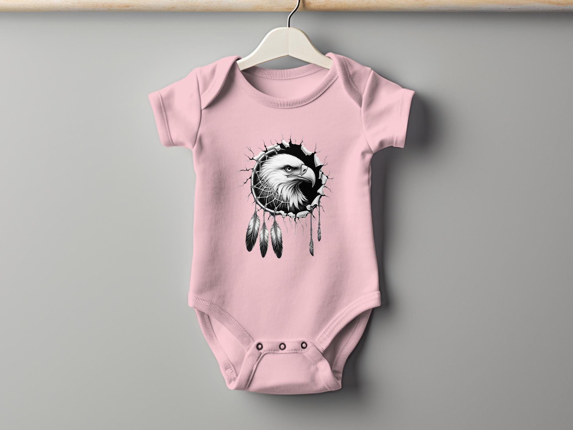 Dreamcatcher Eagle - Coloured Toddler Bodysuit Realistic Native American Talisman Unisex Mythology Tee Graphic Design