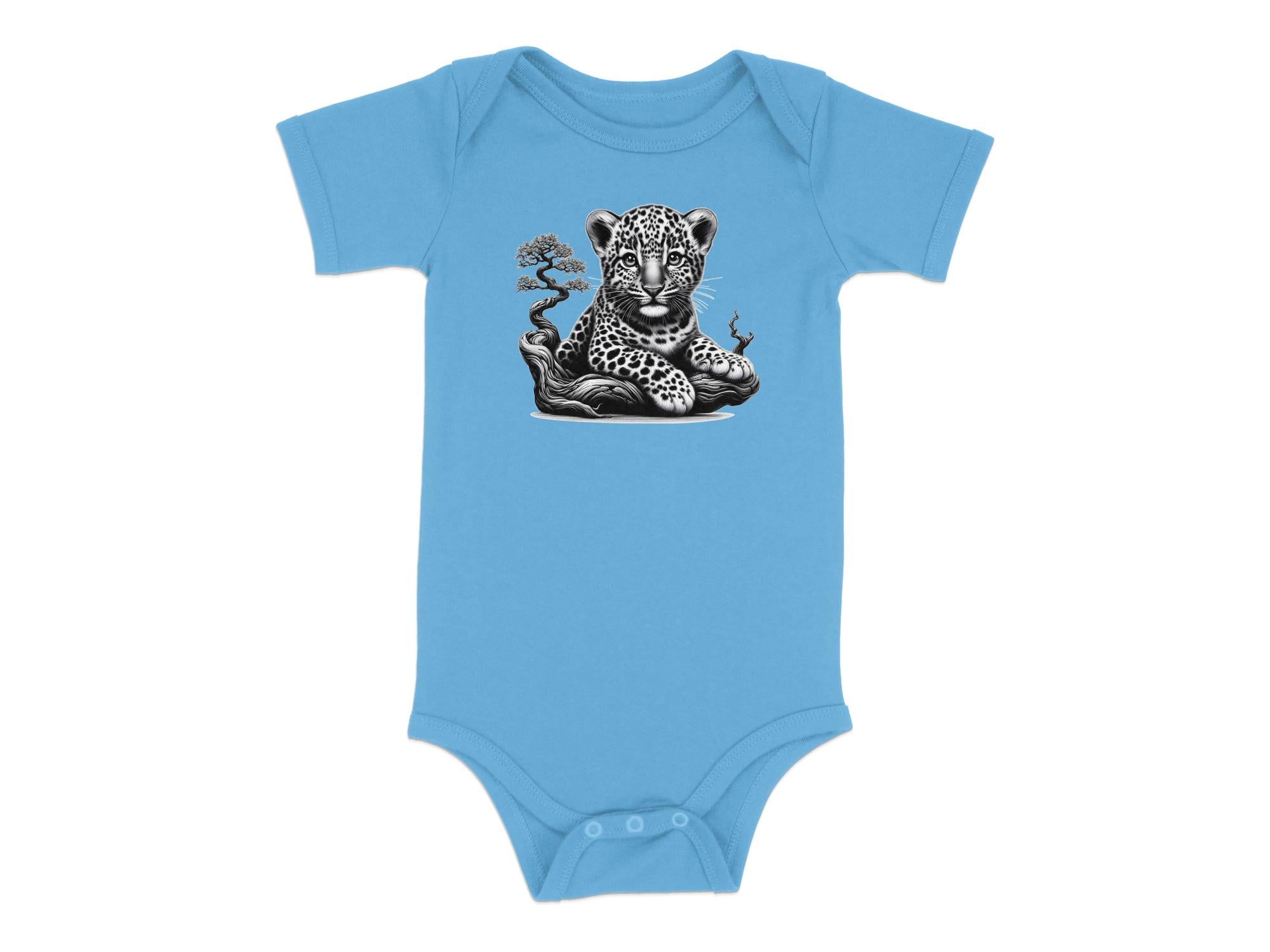 Leopard Bonsai - Coloured Toddler Bodysuit Realistic Animal Talisman Unisex Cute Tee Graphic Design