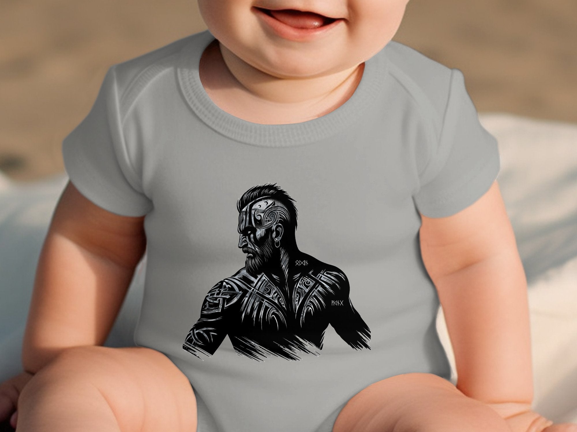 Viking Bravery - Coloured Youth Clothing Baby Bodysuits Norse Talisman Unisex Valhalla Toddler Design