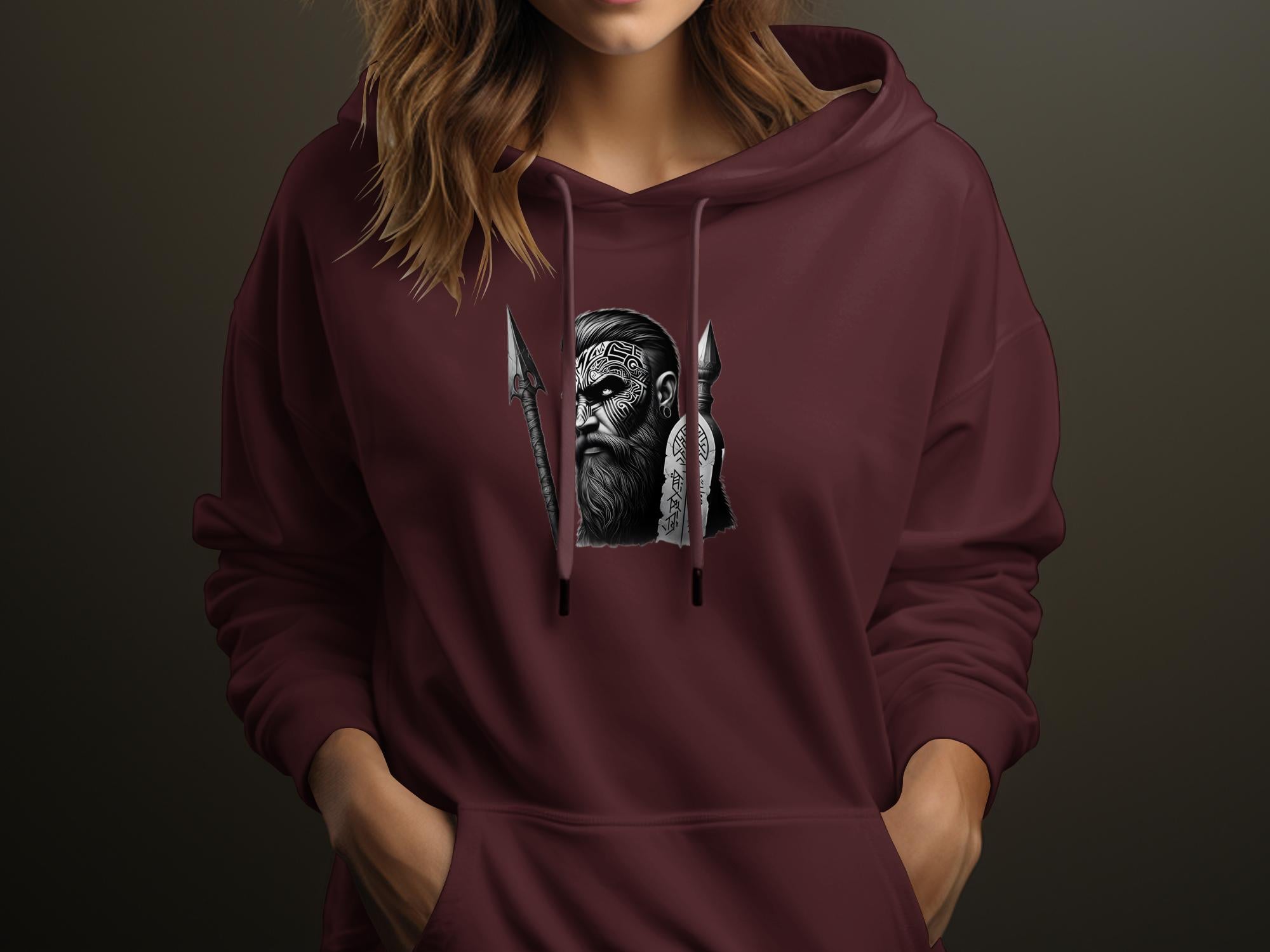 Viking Tenacity - Coloured Gildan Hoodie Realistic Norse Talisman Men Women Unisex Valhalla Tee Graphic Design