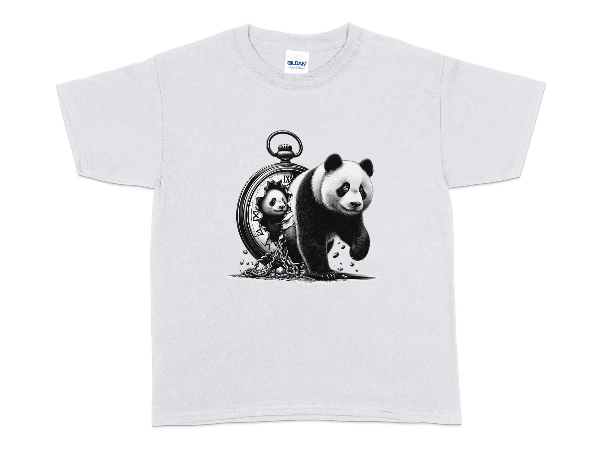 Panda - Coloured Kids T-Shirt Realistic Animal Talisman Unisex Cute Tee Graphic Design