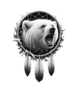 Dreamcatcher Bear - Digital Art | PNG, JPEG & SVG | Instant Download for Apparel, Décor and Wall Art