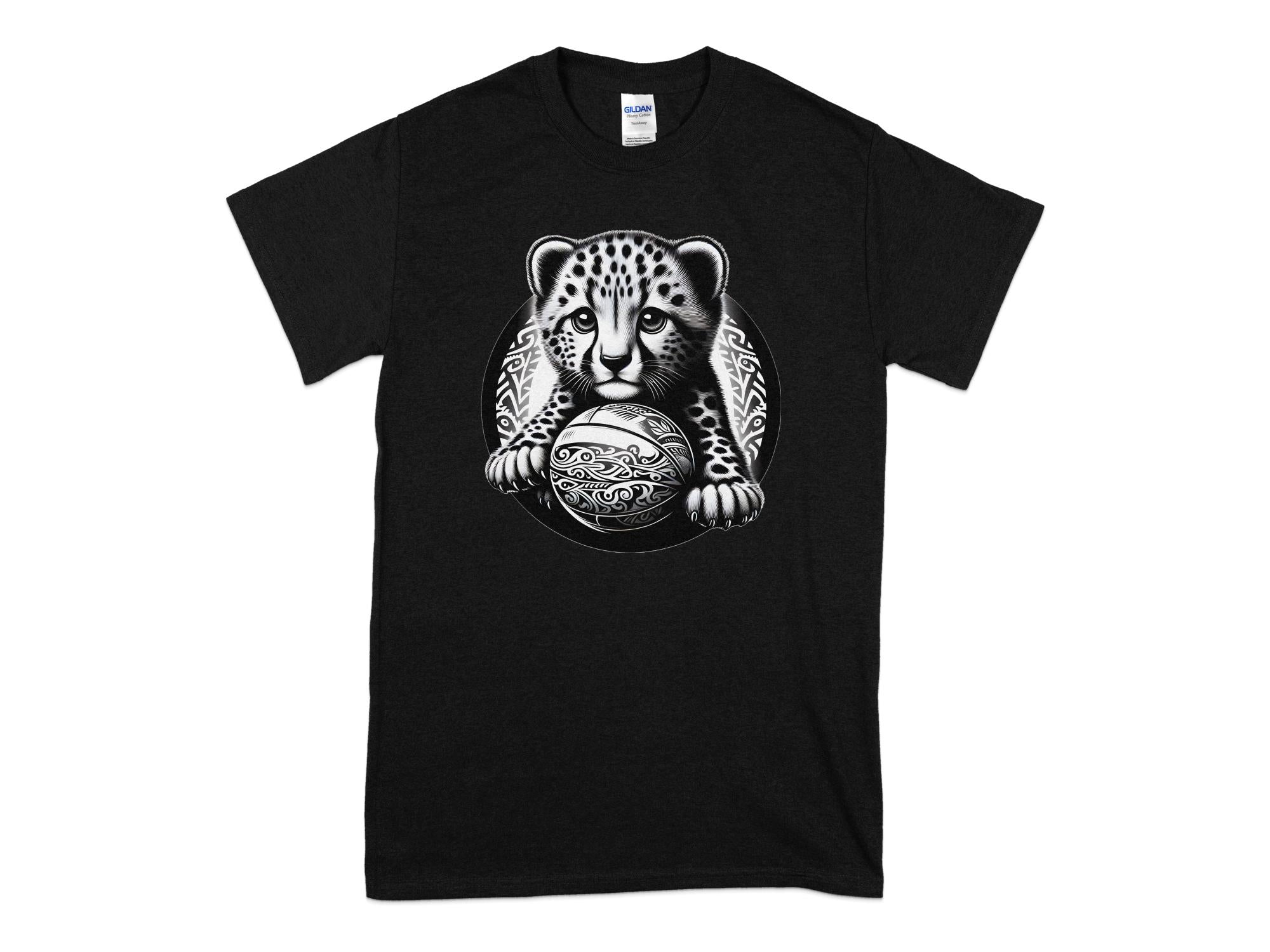 Cheetah World - Coloured Gildan T-Shirt Realistic Animal Talisman Unisex Cute Tee Graphic Design