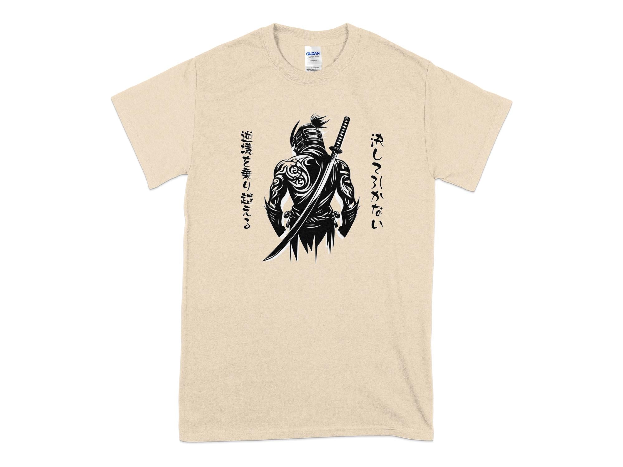 Samurai Ninja - Coloured Gildan T-Shirt Japanese Talisman Unisex Cultural Symbolic Graphic Design