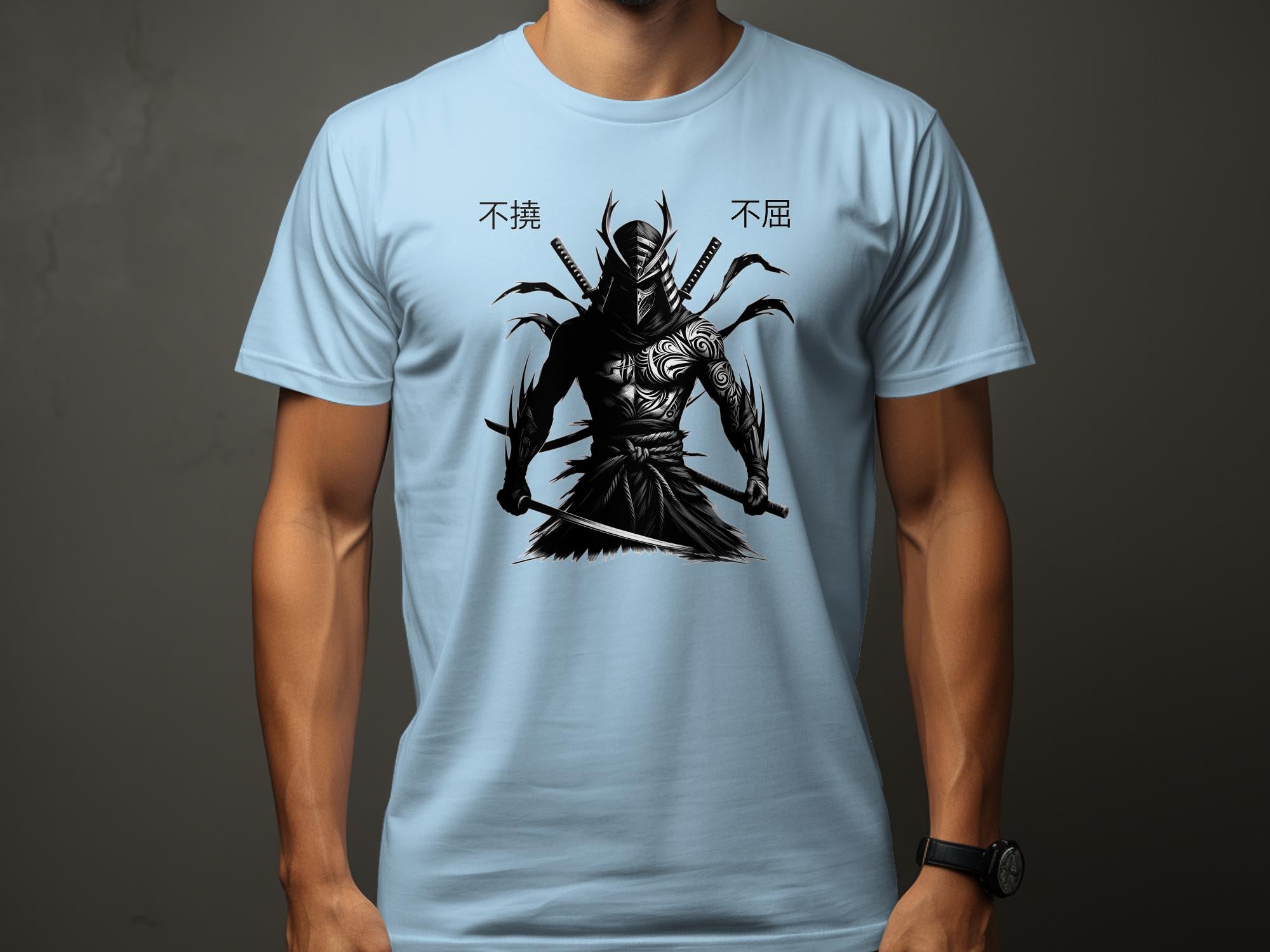 Samurai Ninja - Coloured Gildan T-Shirt Japanese Talisman Unisex Cultural Symbolic Graphic Design