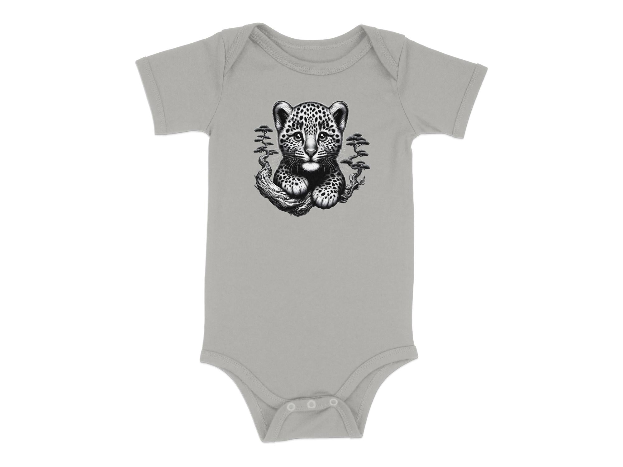 Leopard Bonsai - Coloured Toddler Bodysuit Realistic Animal Talisman Unisex Cute Tee Graphic Design