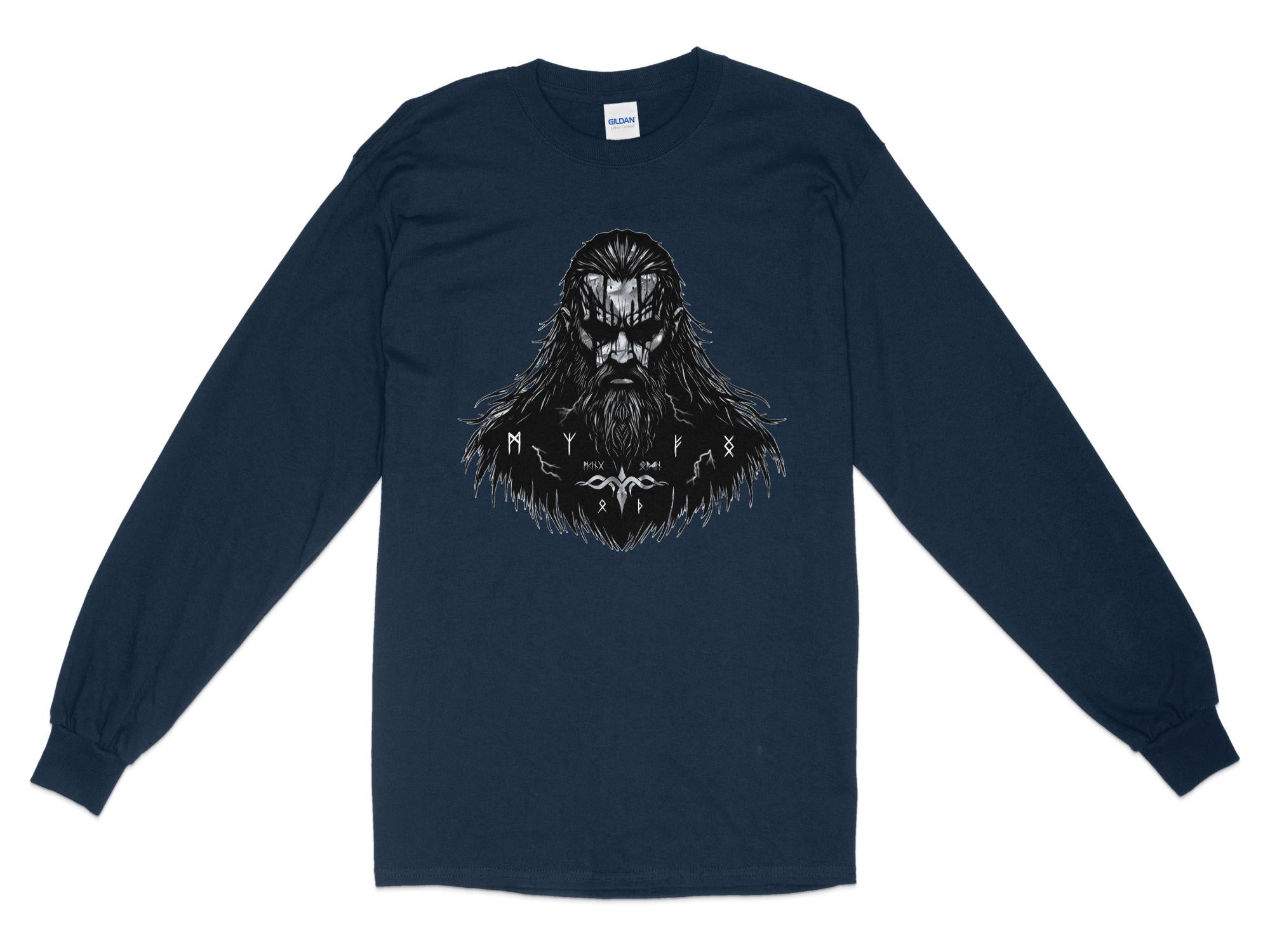 Viking Atonement - Coloured Gildan Long Sleeve Norse Talisman Men Women Unisex Valhalla Tee