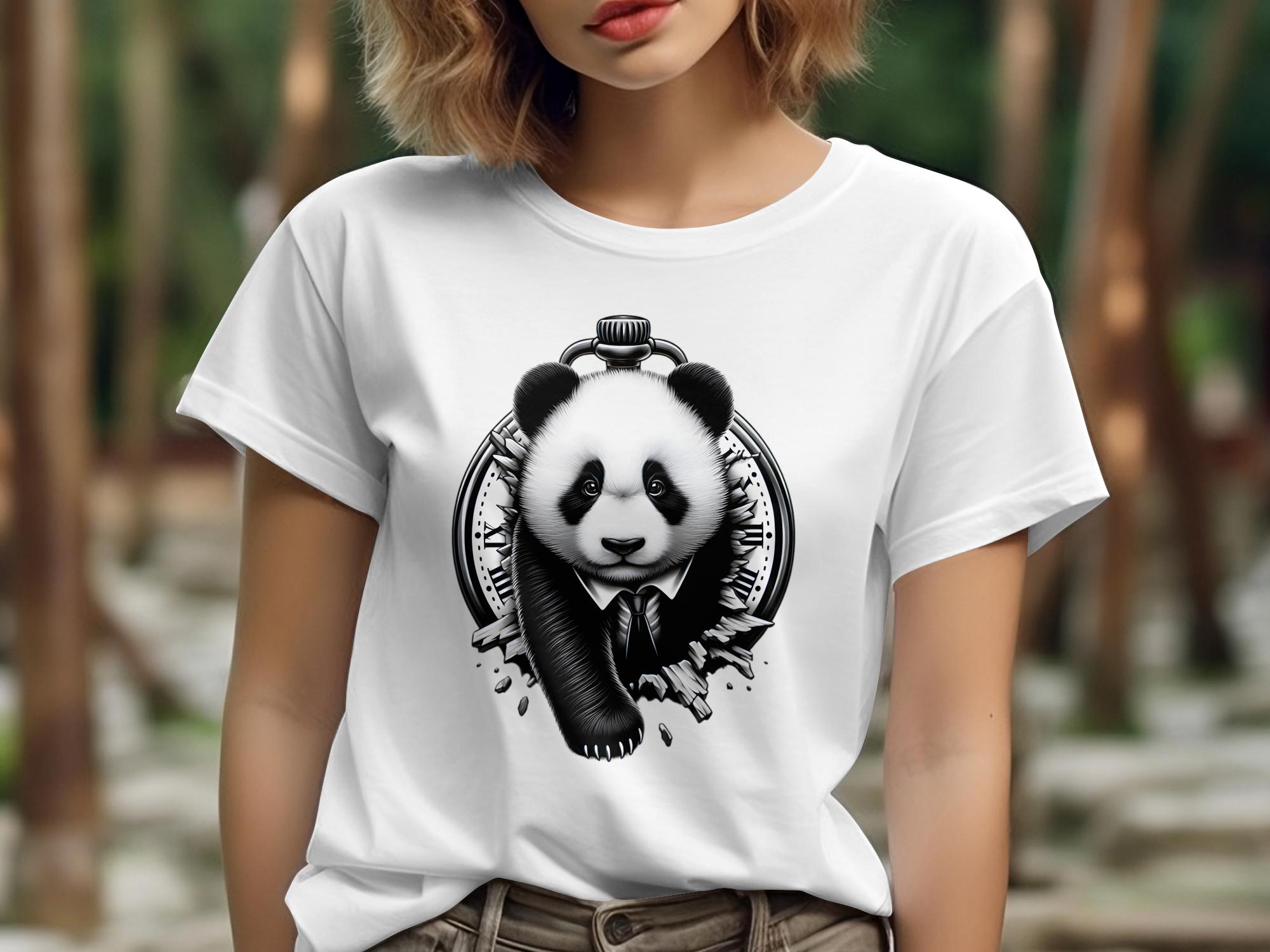 Panda - Coloured Gildan T-Shirt Realistic Animal Talisman Unisex Cute Tee Graphic Design