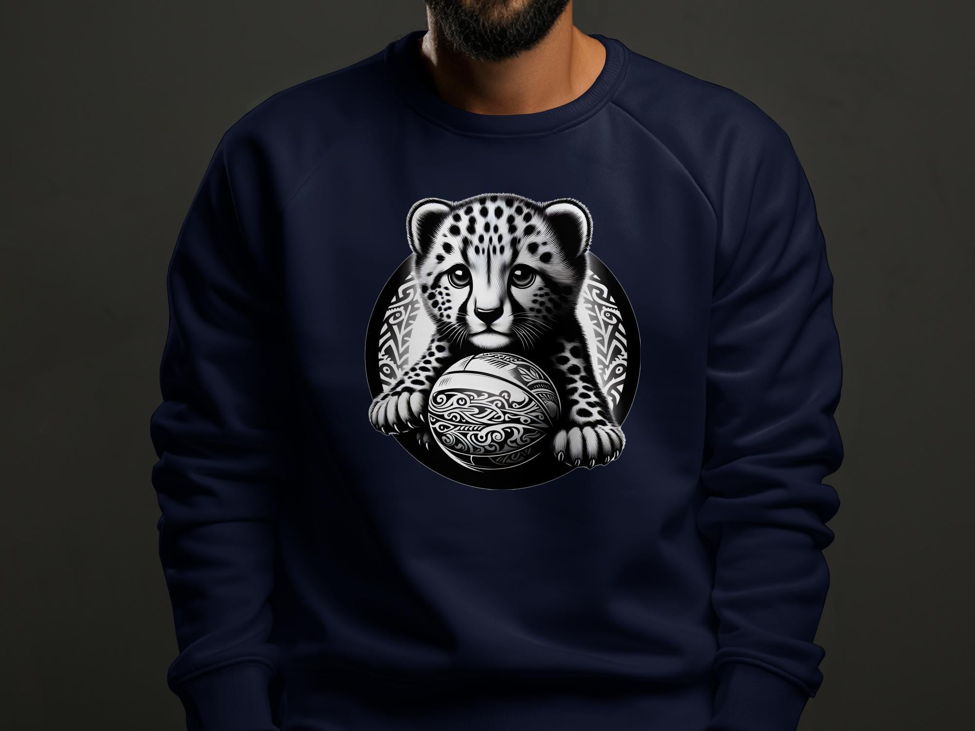 Cheetah World - Coloured Gildan Sweatshirt Realistic Animal Talisman Unisex Cute Tee Graphic Design