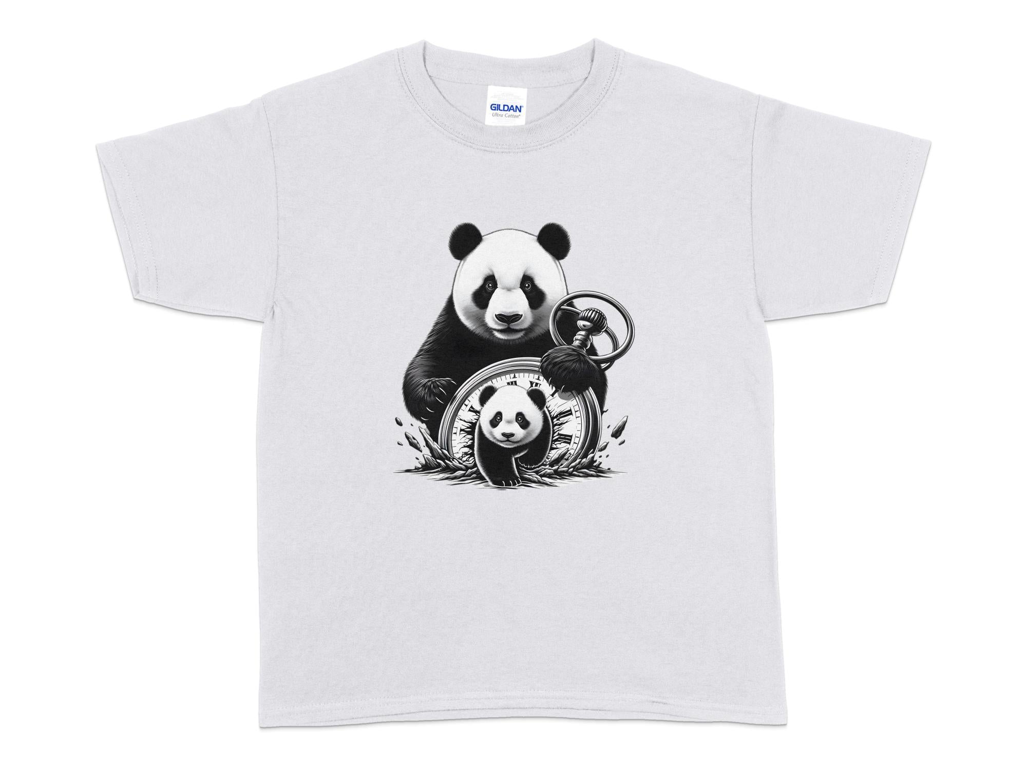 Panda - Coloured Kids T-Shirt Realistic Animal Talisman Unisex Cute Tee Graphic Design