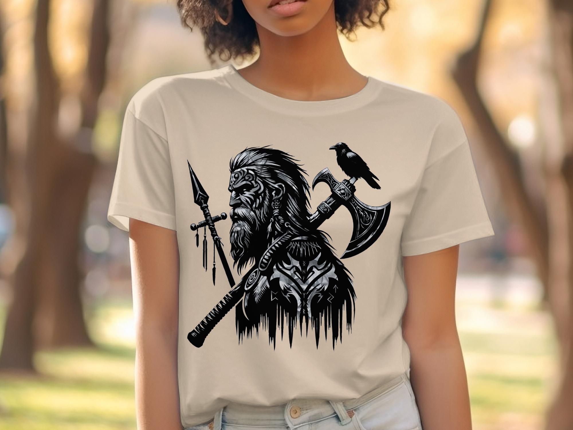 Viking Courage - Coloured Gildan T Shirt Norse Talisman Men Women Unisex Valhalla Tee