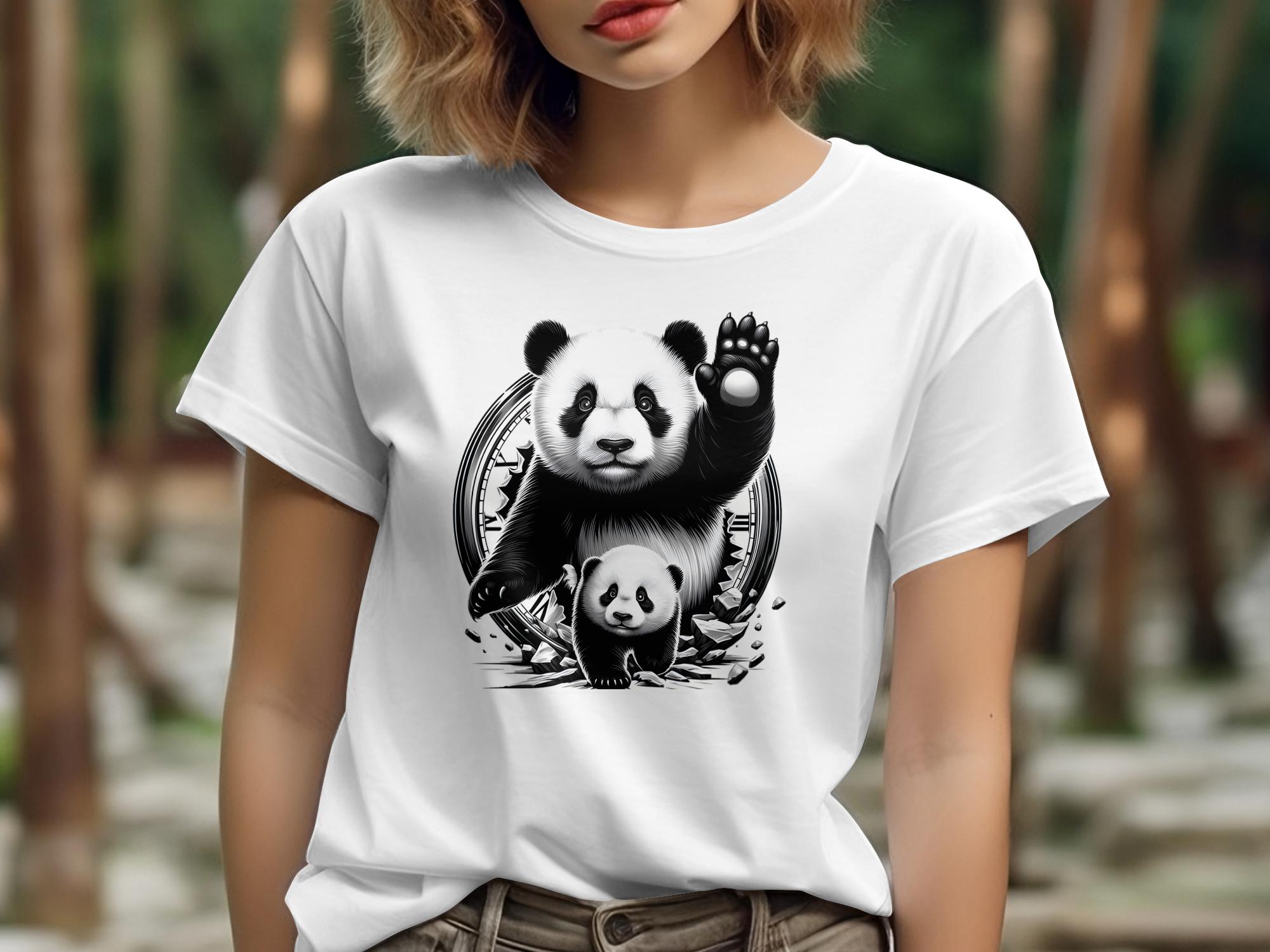 Panda - Coloured Gildan T-Shirt Realistic Animal Talisman Unisex Cute Tee Graphic Design