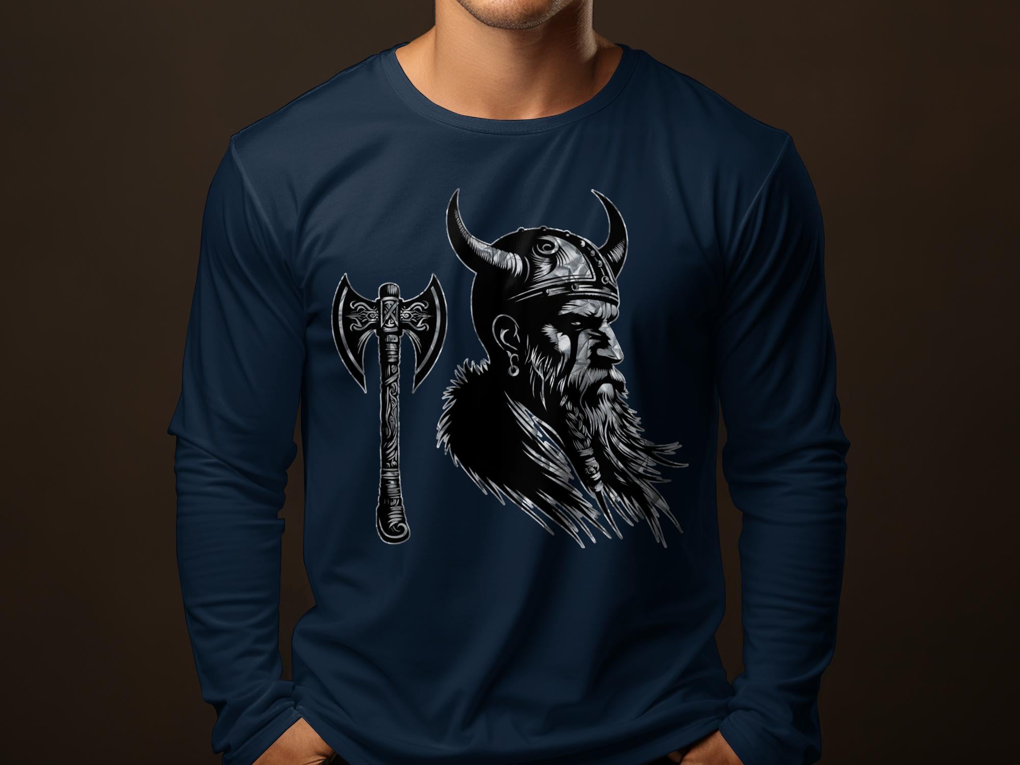 Viking Knowledge - Coloured Gildan Long Sleeve Norse Talisman Men Women Unisex Valhalla Tee