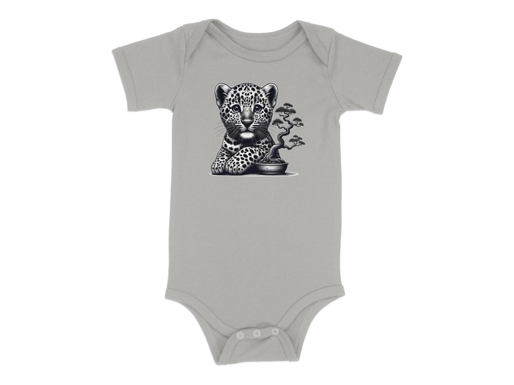 Leopard Bonsai - Coloured Toddler Bodysuit Realistic Animal Talisman Unisex Cute Tee Graphic Design