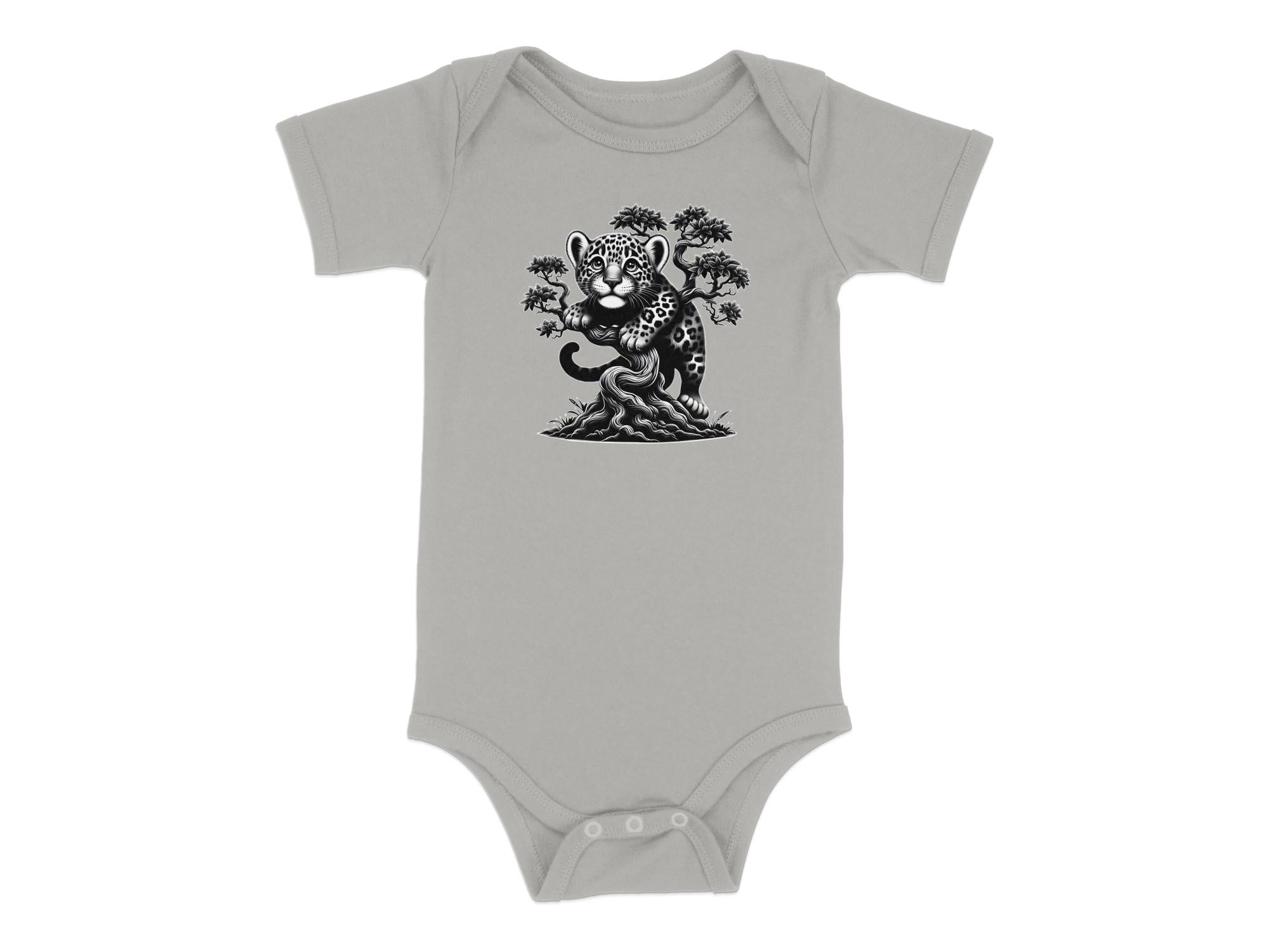 Leopard Bonsai - Coloured Toddler Bodysuit Realistic Animal Talisman Unisex Cute Tee Graphic Design