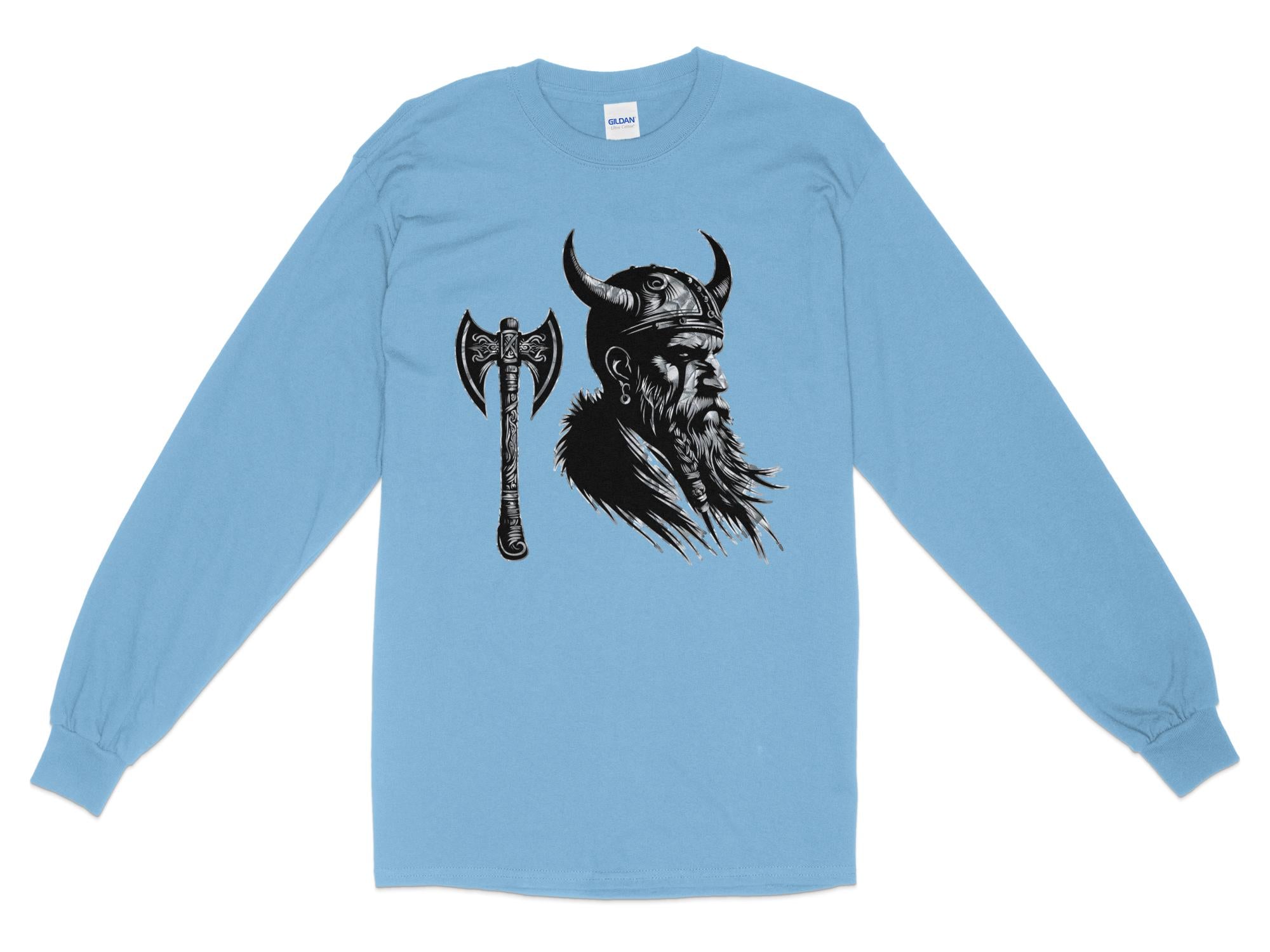 Viking Knowledge - Coloured Gildan Long Sleeve Norse Talisman Men Women Unisex Valhalla Tee