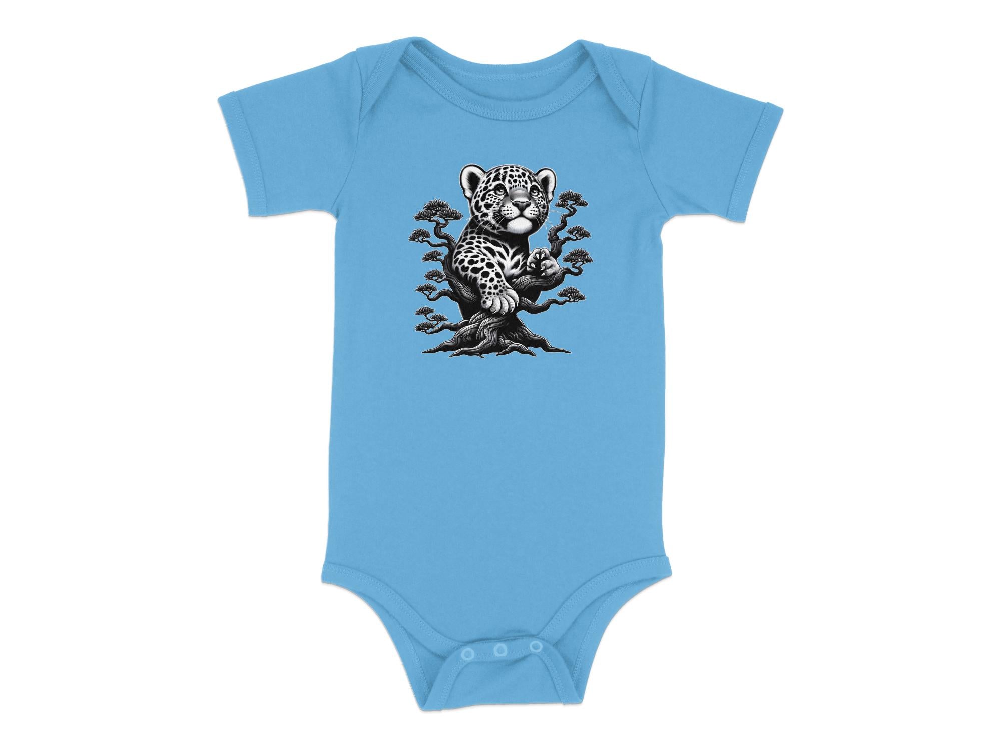 Leopard Bonsai - Coloured Toddler Bodysuit Realistic Animal Talisman Unisex Cute Tee Graphic Design