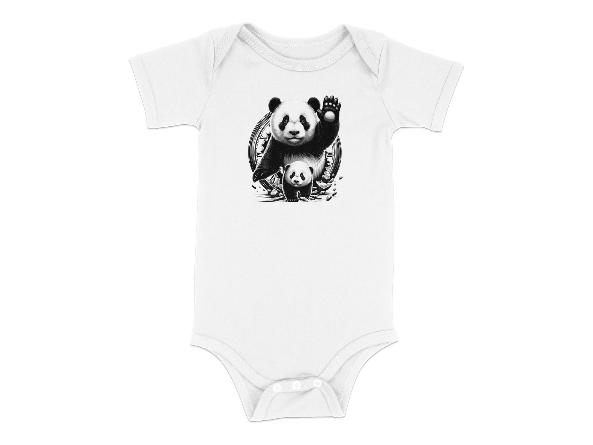 Panda - Coloured Toddler Bodysuit Realistic Animal Talisman Unisex Cute Tee Graphic Design