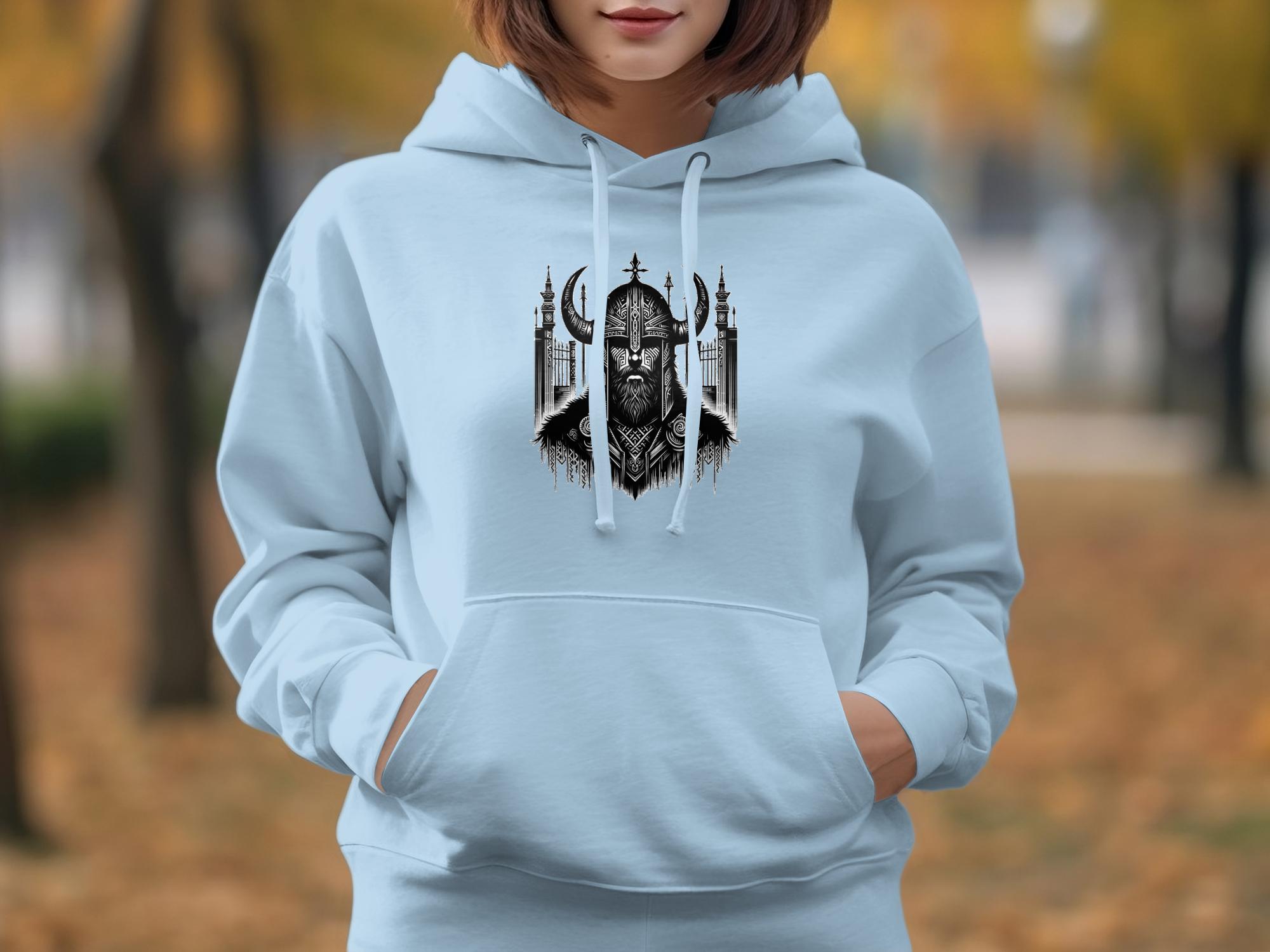 Viking Resolve - Coloured Gildan Hoodie Realistic Norse Talisman Men Women Unisex Valhalla Tee Graphic Design