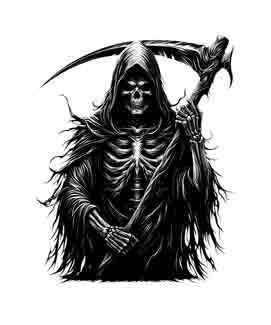 Grim Reaper - Digital Art | PNG, JPEG & SVG | Instant Download for Apparel, Décor and Wall Art