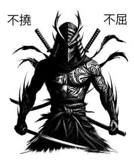 Samurai Ninja - Digital Art | PNG, JPEG & SVG | Instant Download for Apparel, Décor and Wall Art