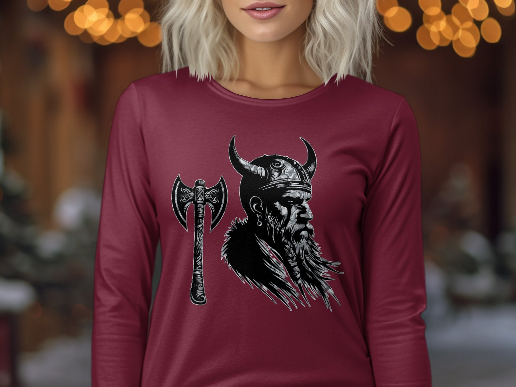 Viking Knowledge - Coloured Gildan Long Sleeve Norse Talisman Men Women Unisex Valhalla Tee