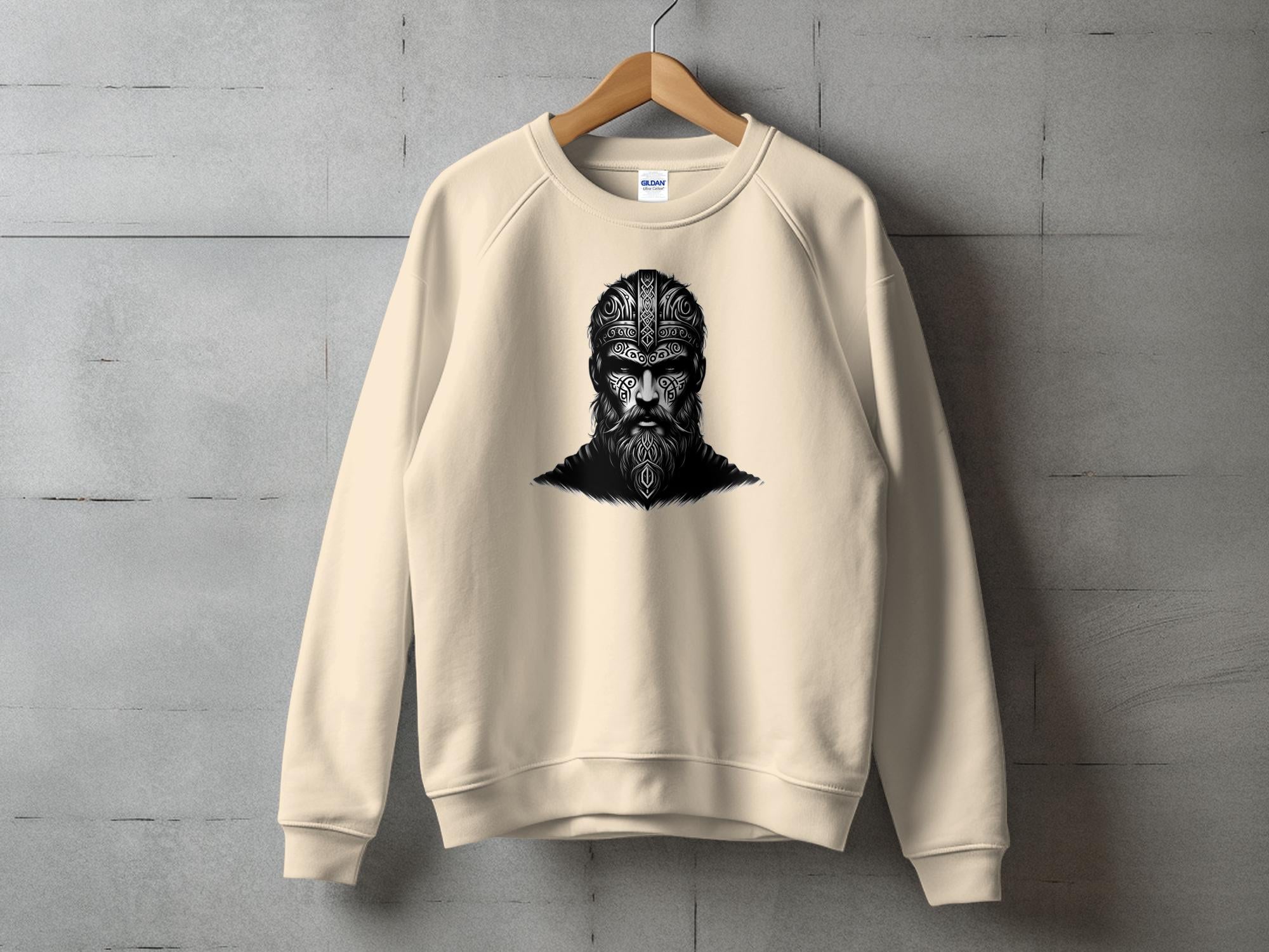 Viking Unyielding - Coloured Gildan Sweatshirt Realistic Norse Talisman Men Women Unisex Valhalla Tee Graphic Design