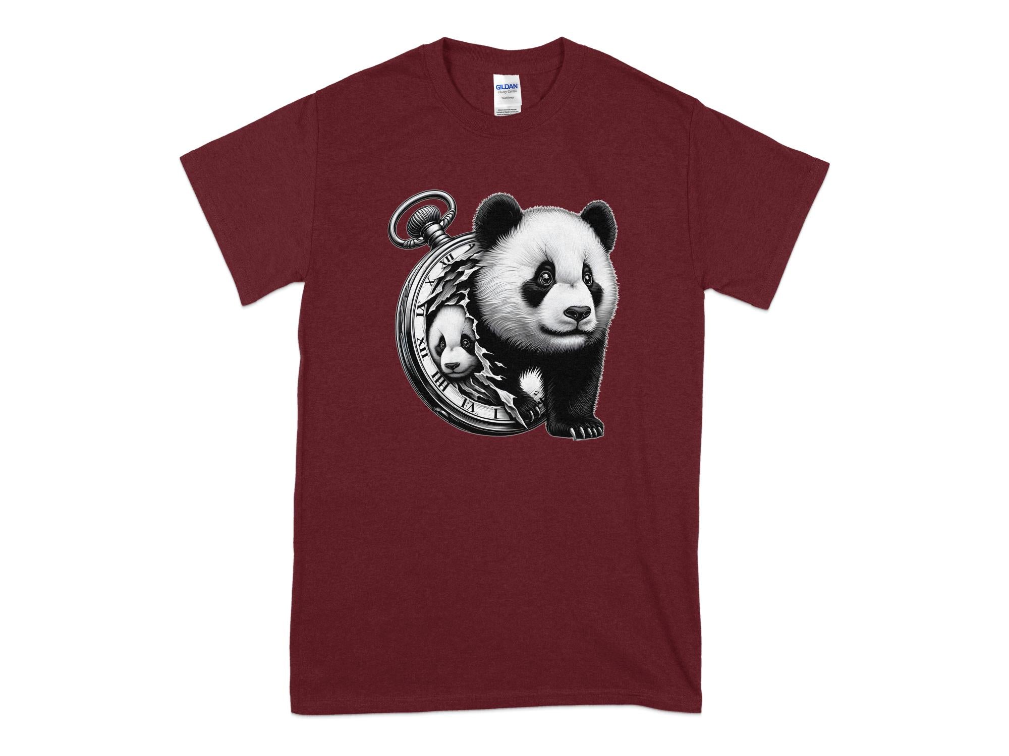 Panda - Coloured Gildan T-Shirt Realistic Animal Talisman Unisex Cute Tee Graphic Design