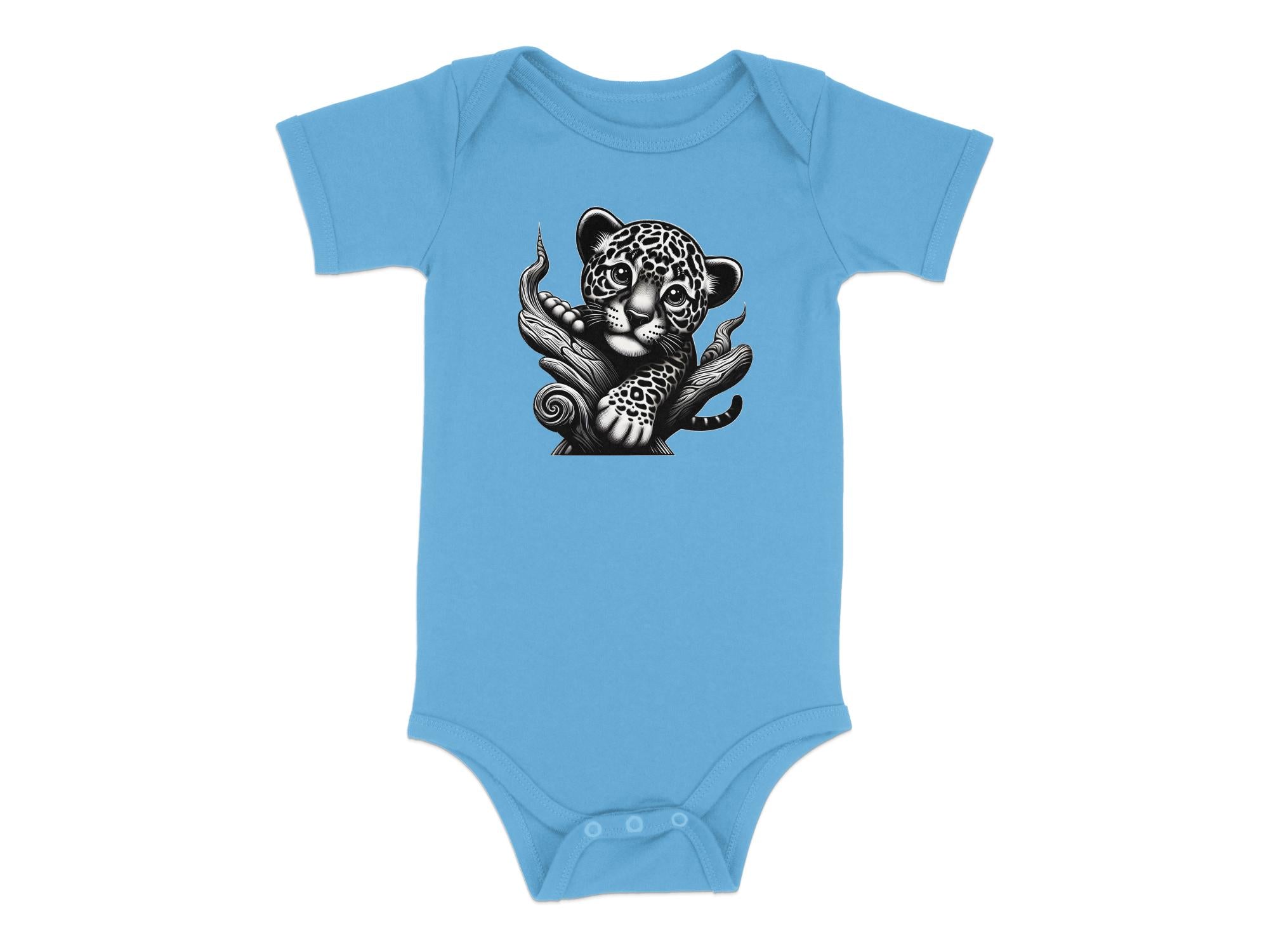 Leopard Bonsai - Coloured Toddler Bodysuit Realistic Animal Talisman Unisex Cute Tee Graphic Design