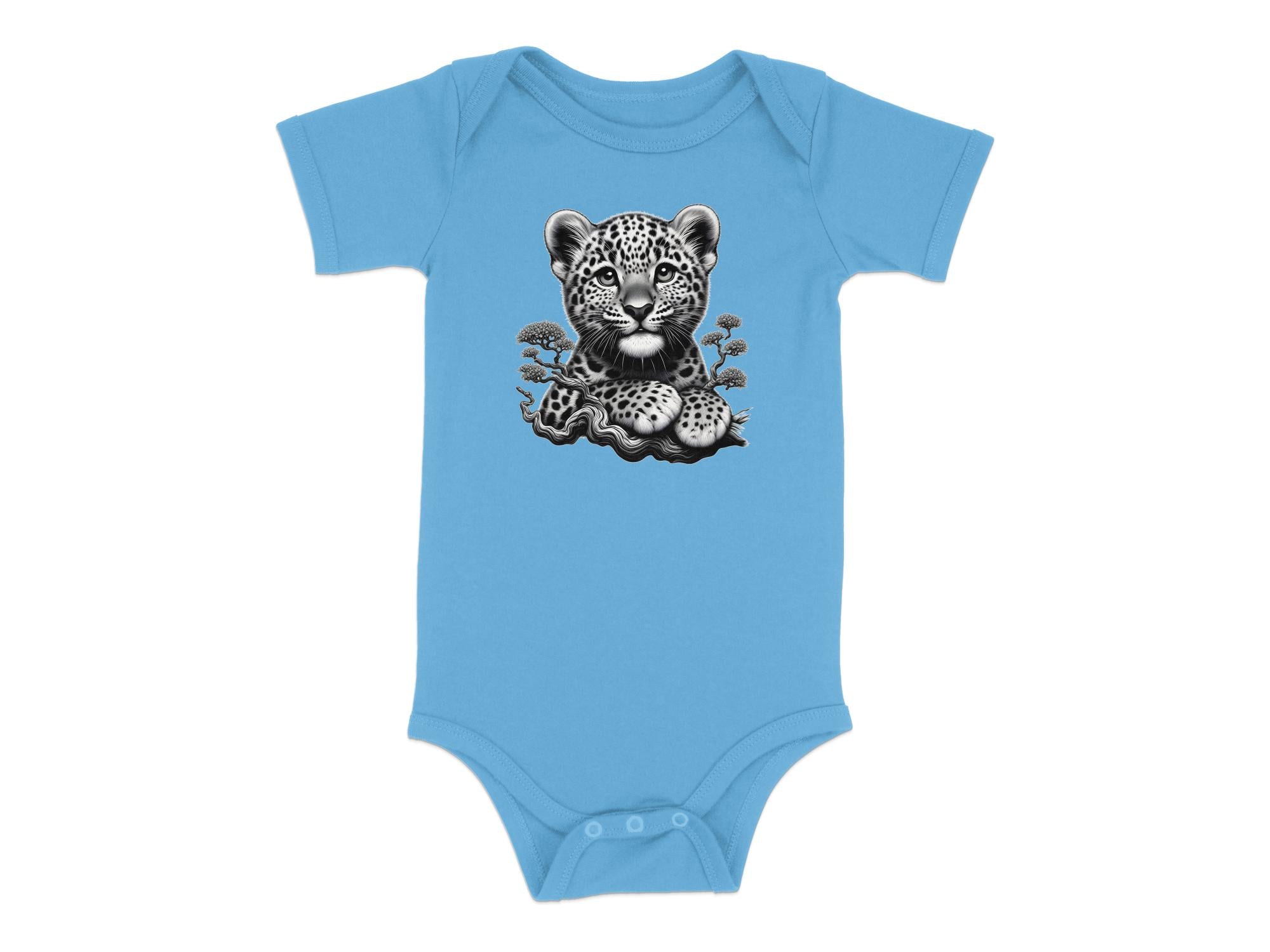 Leopard Bonsai - Coloured Toddler Bodysuit Realistic Animal Talisman Unisex Cute Tee Graphic Design