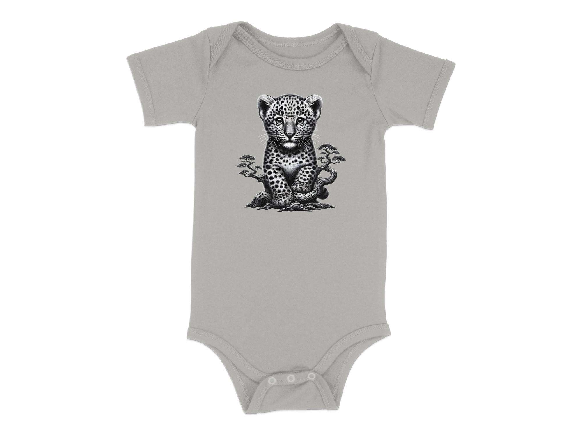 Leopard Bonsai - Coloured Toddler Bodysuit Realistic Animal Talisman Unisex Cute Tee Graphic Design