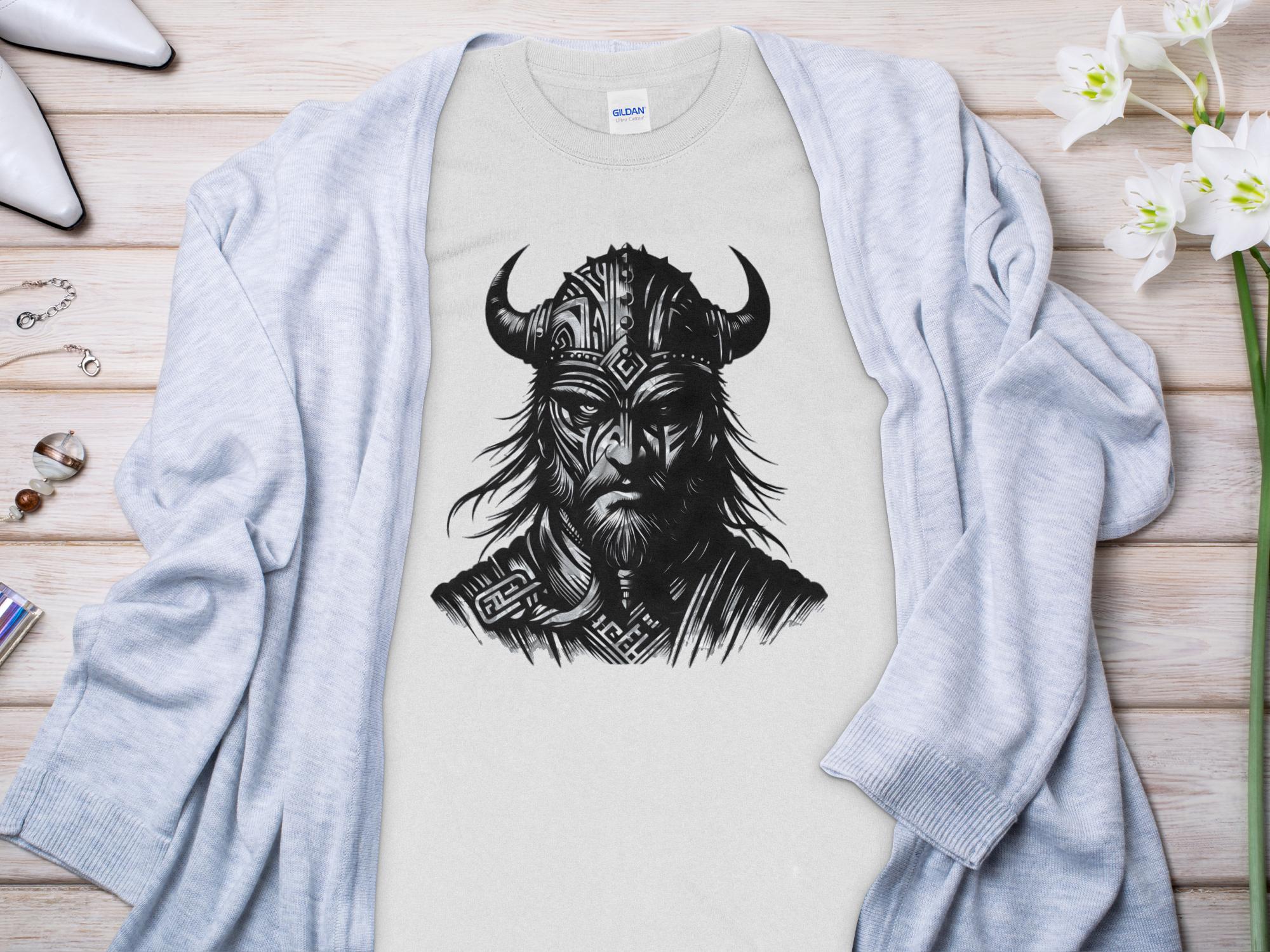 Viking Valour- Coloured Gildan Long Sleeve Norse Talisman Men Women Unisex Valhalla Tee