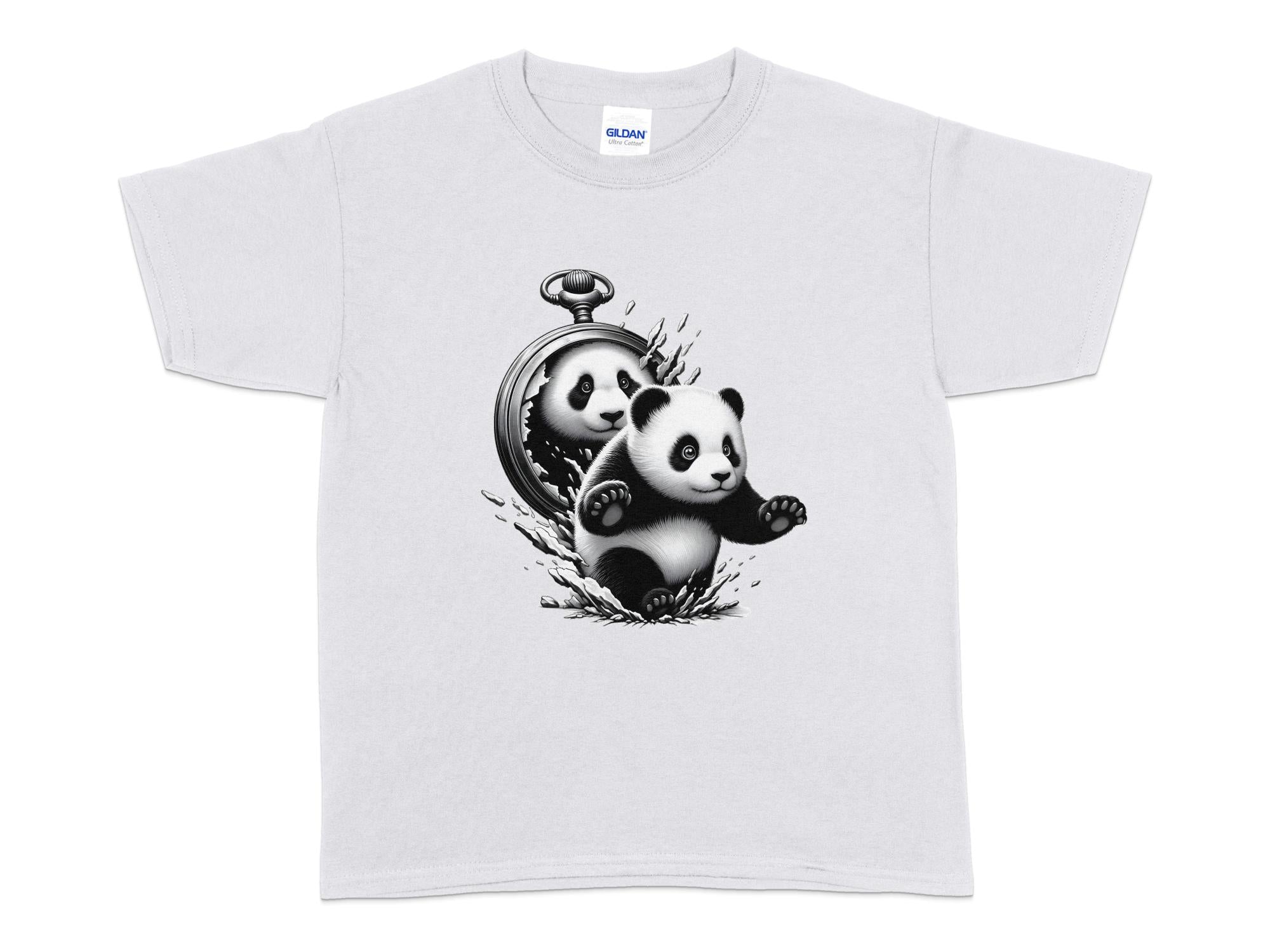 Panda - Coloured Kids T-Shirt Realistic Animal Talisman Unisex Cute Tee Graphic Design