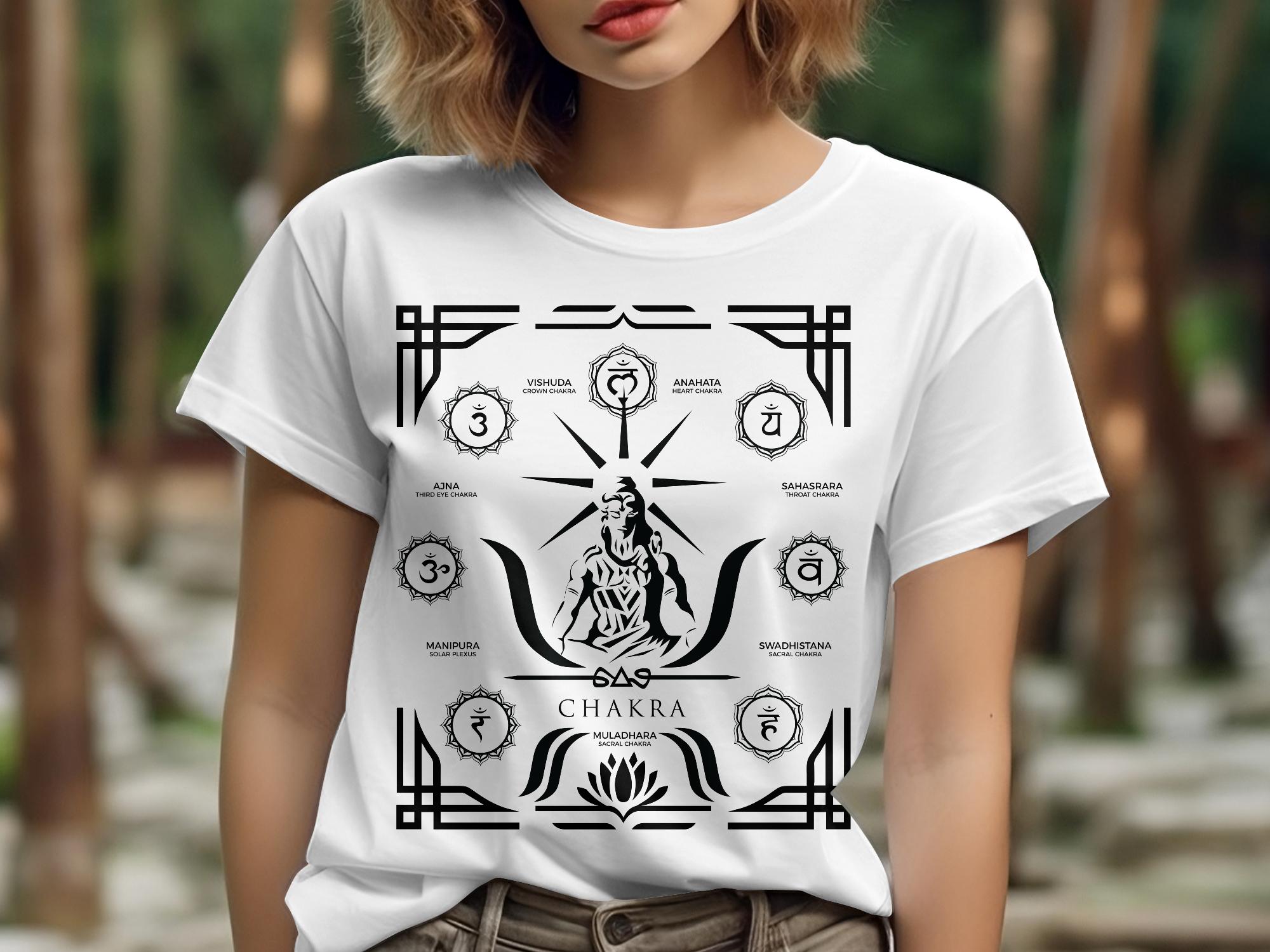 Chakra - White Gildan T Shirt Inspirational Talisman Men Women Unisex Tee Graphic Design