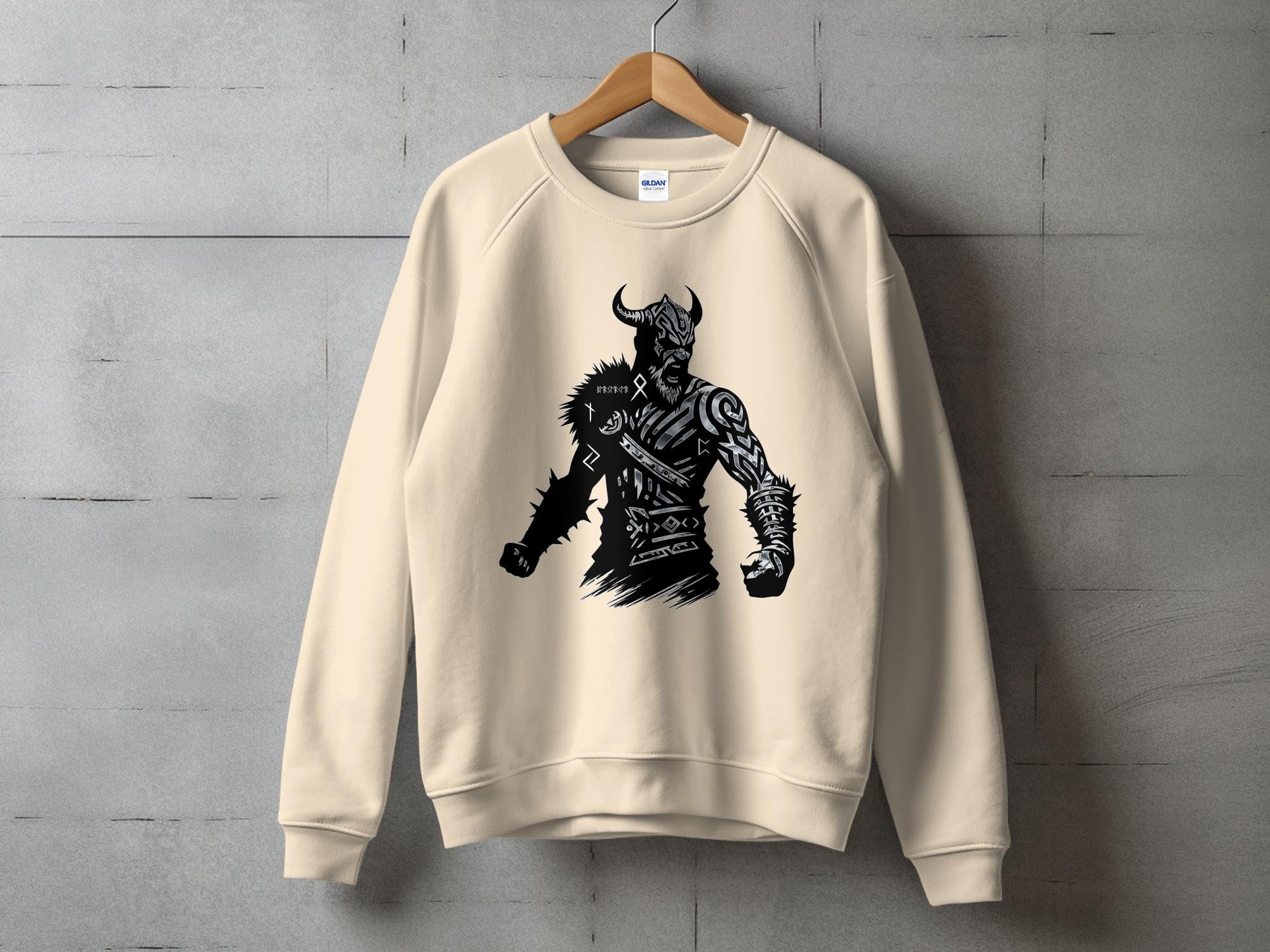 Viking Berserker - Coloured Gildan Sweatshirt Norse Talisman Men Women Unisex Valhalla Tee