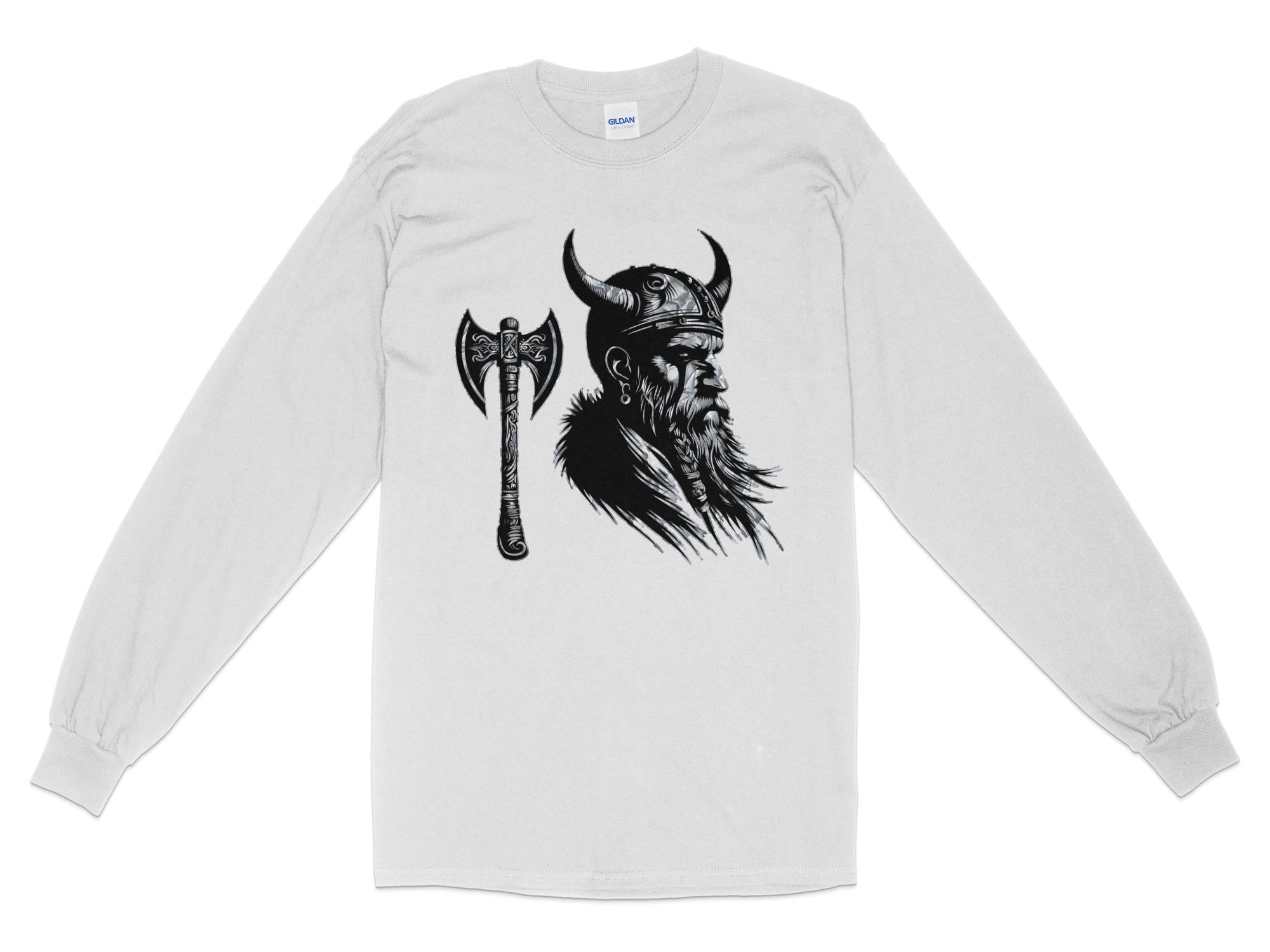 Viking Knowledge - Coloured Gildan Long Sleeve Norse Talisman Men Women Unisex Valhalla Tee