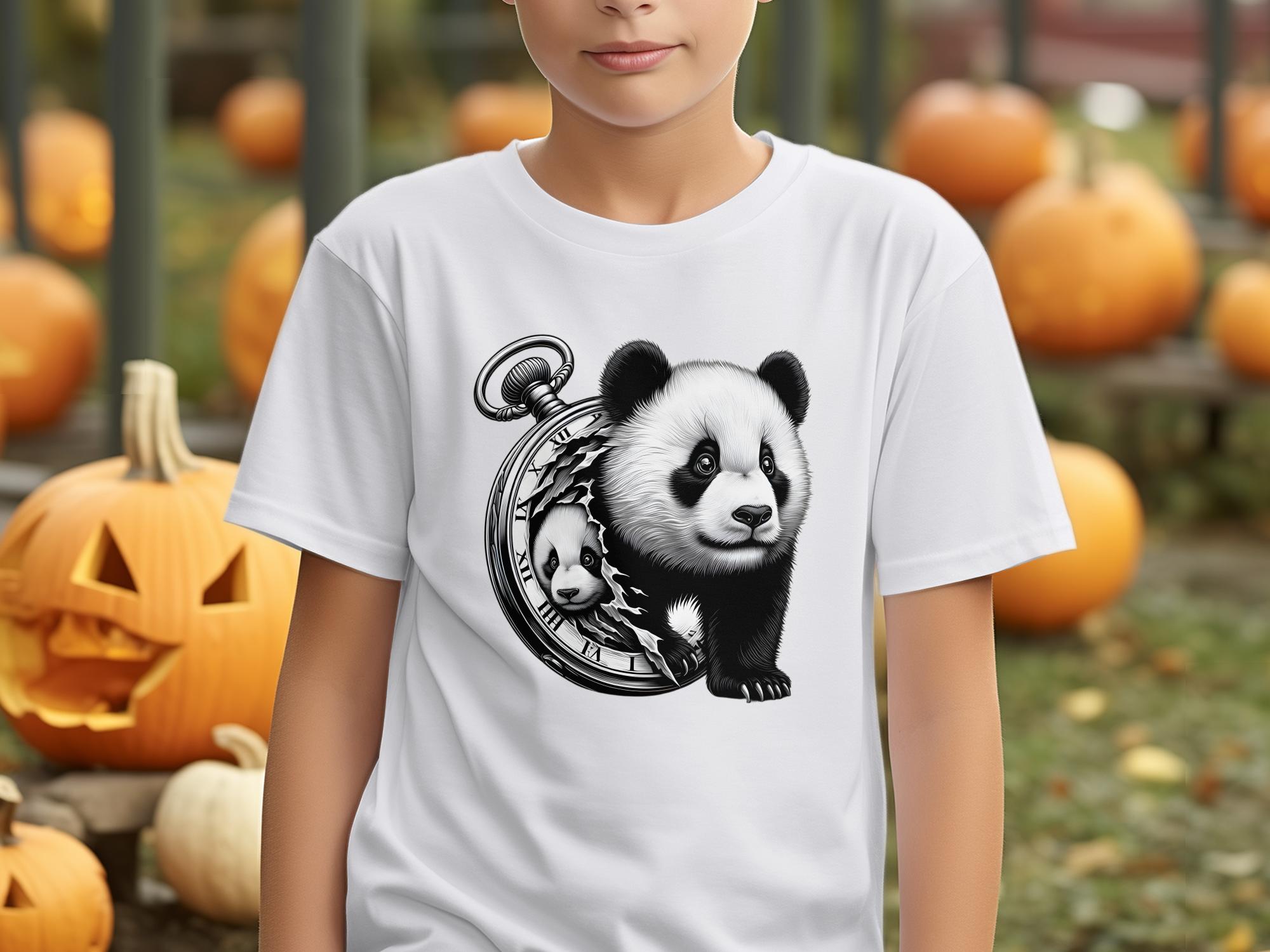 Panda - Coloured Kids T-Shirt Realistic Animal Talisman Unisex Cute Tee Graphic Design