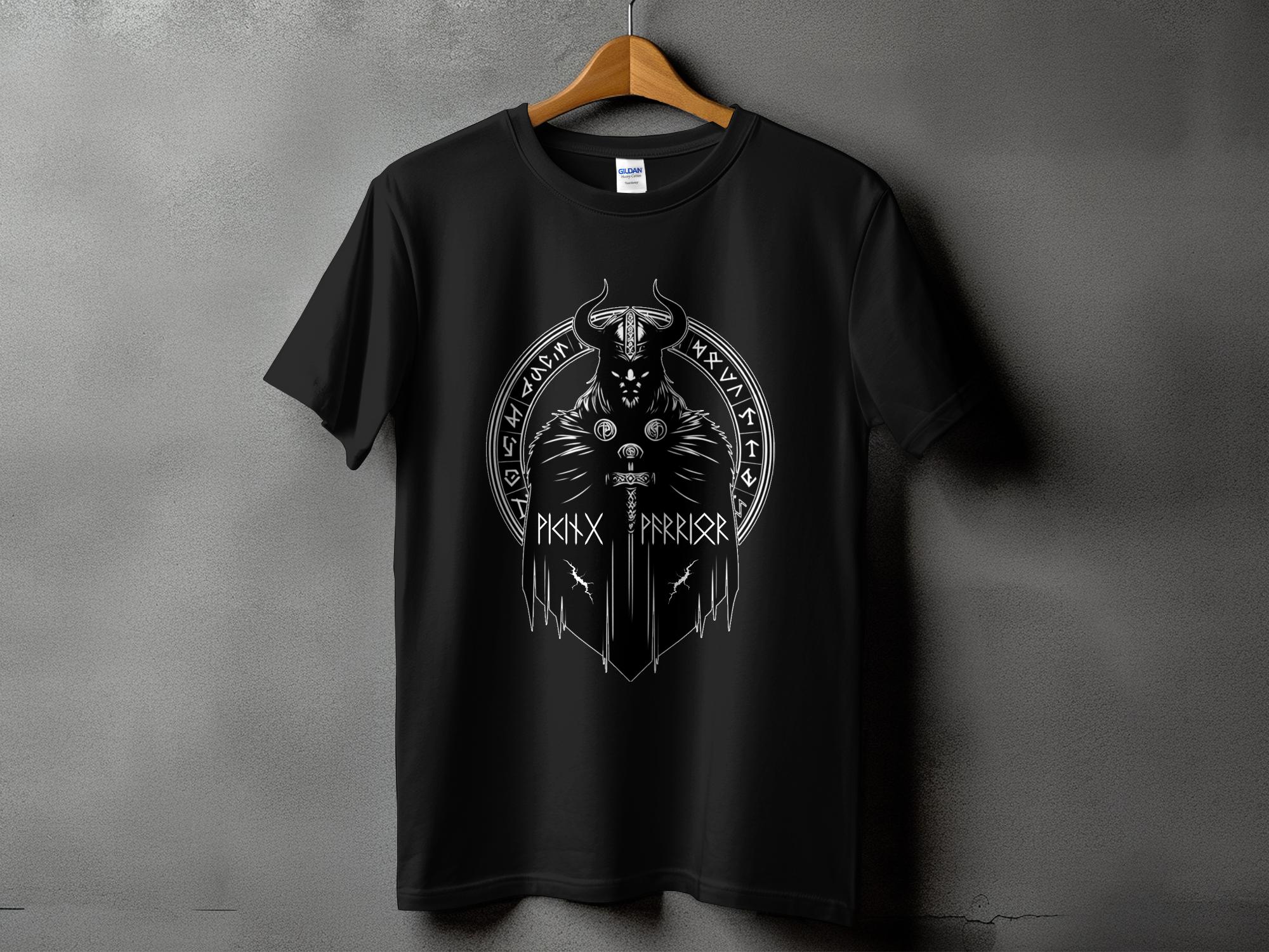 Viking Seer - Coloured Gildan T Shirt Norse Talisman Men Women Unisex Valhalla Tee