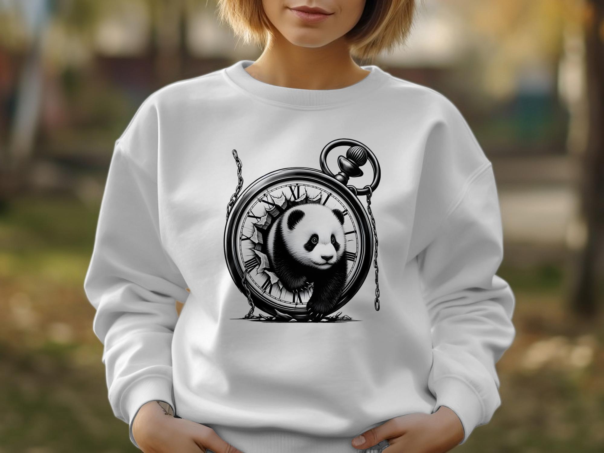 Panda - Coloured Gildan Sweatshirt Realistic Animal Talisman Unisex Cute Tee Graphic Design